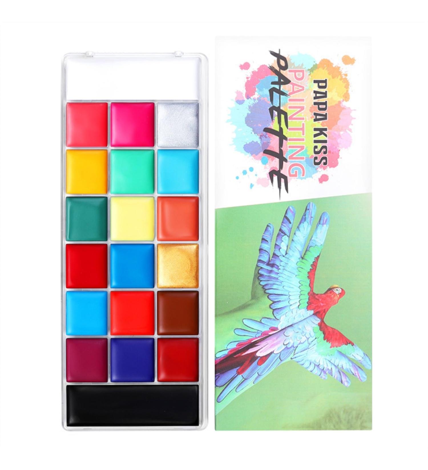 Professional Face Painting Kit - Water Soluble Body Paint for Holidays & Competitions - Stage Makeup in Color B - Buy Online on GoSupps.com