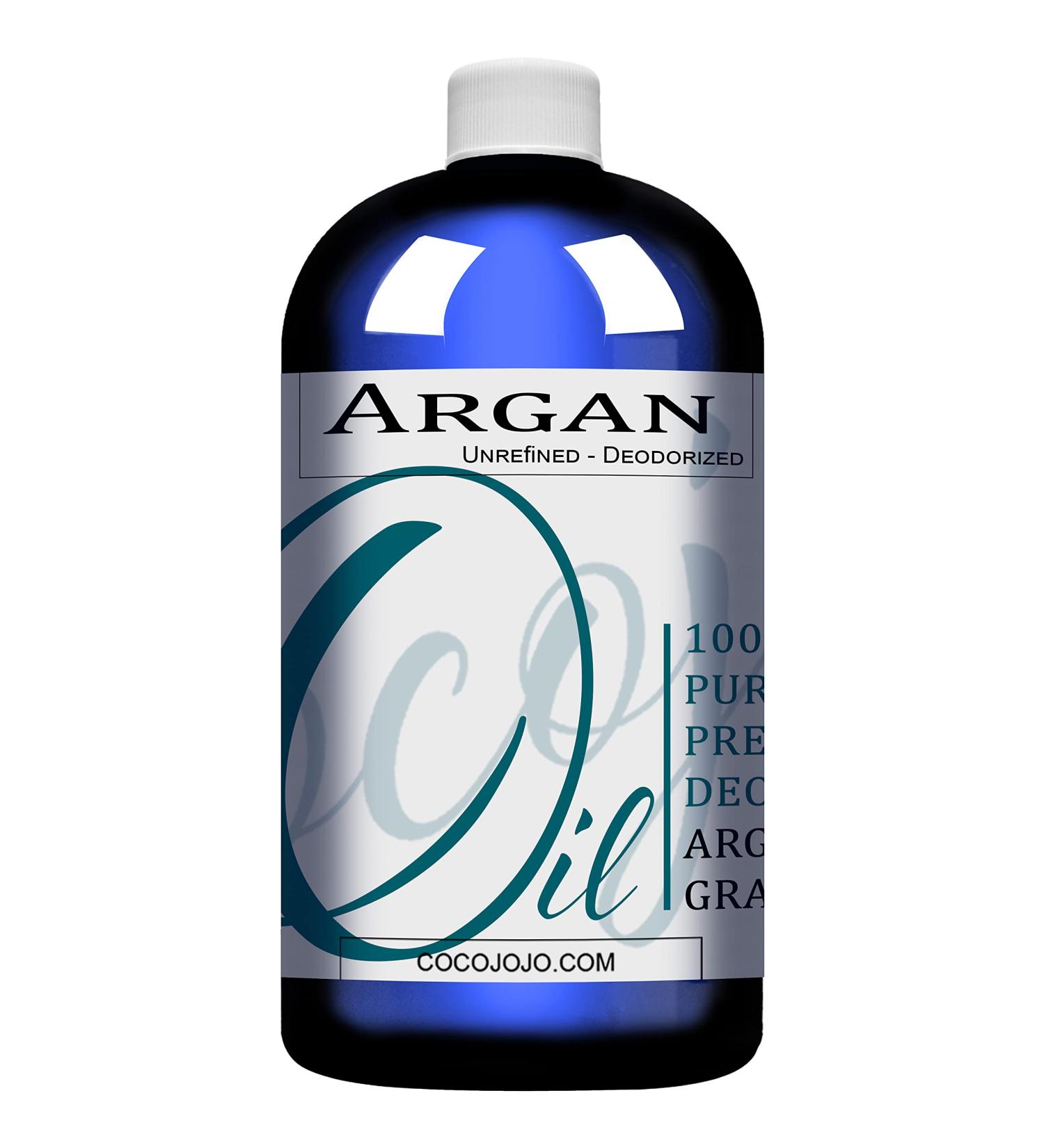 Argan Nut Oil Deodorized 32 oz - 100% Pure Natural Moroccan Argan Oil - Cold Pressed Extra Virgin, Therapeutic Grade A for Hair, Skin, Body, Nails, and Beard - Buy Online on GoSupps.com