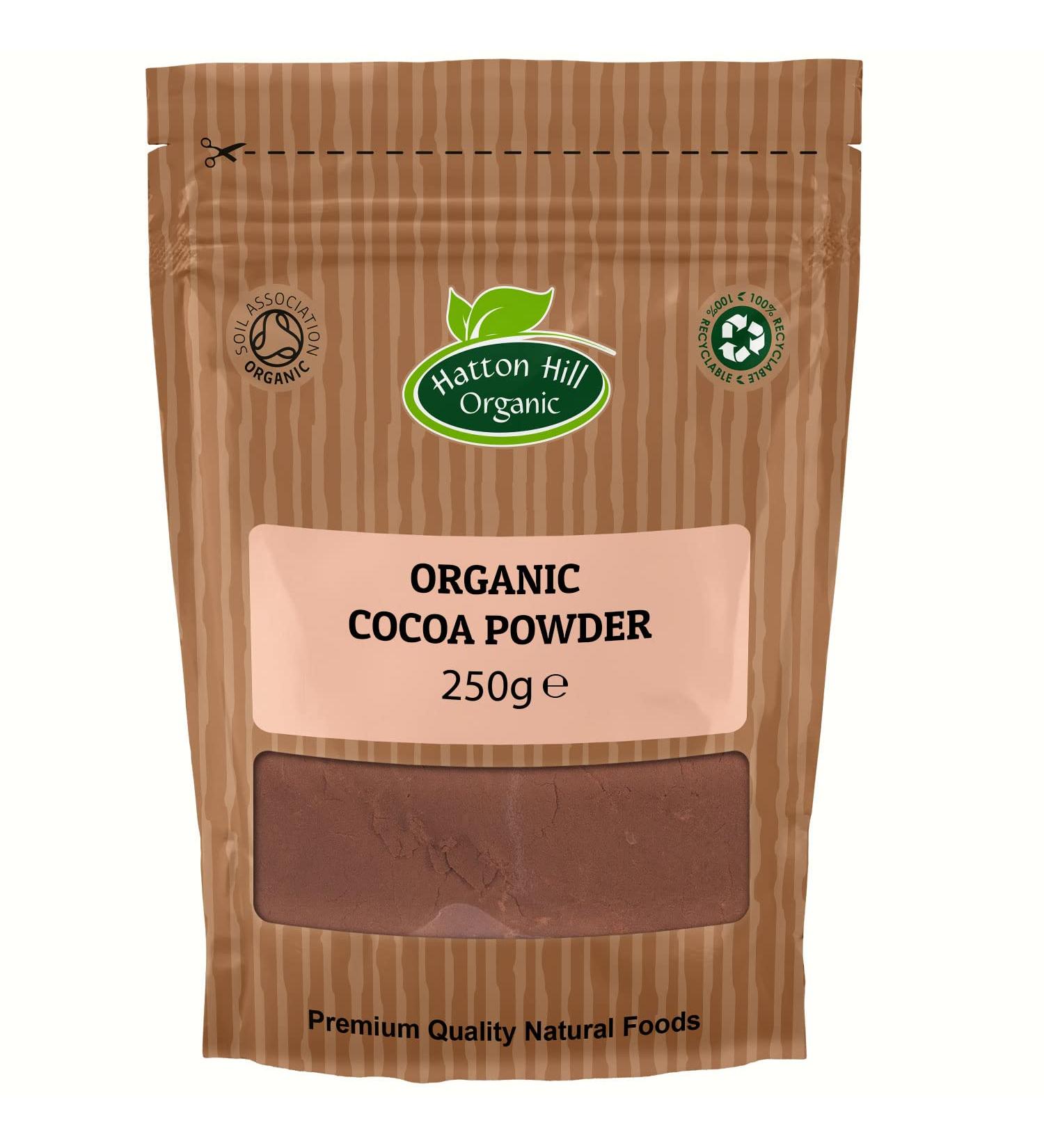 Organic Cocoa Powder 250g by Hatton Hill Organic - Free UK Delivery - Buy Online on GoSupps.com
