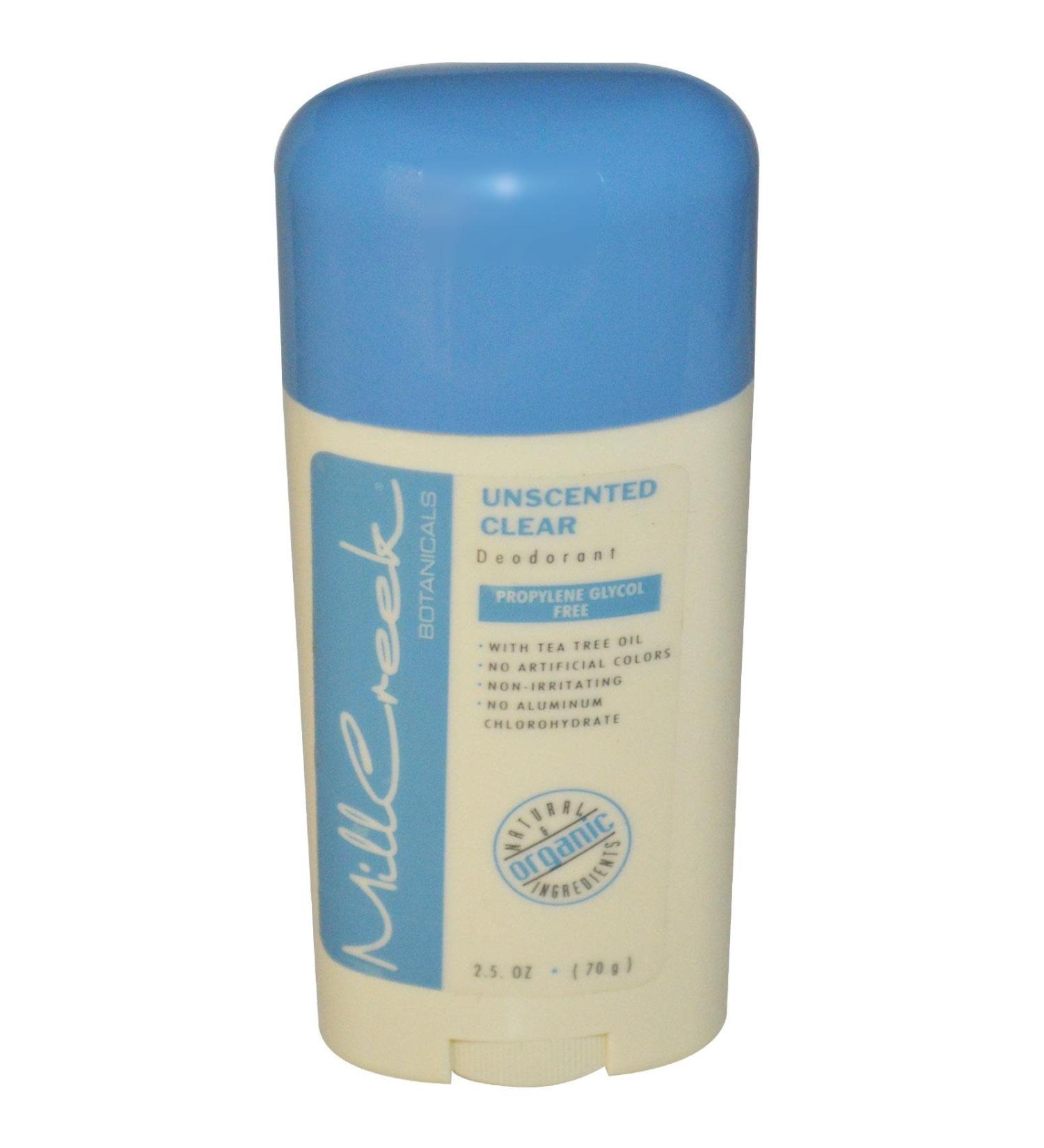 Mill Creek Deodorant Unscented (Natural & Organic) - 2.5oz.