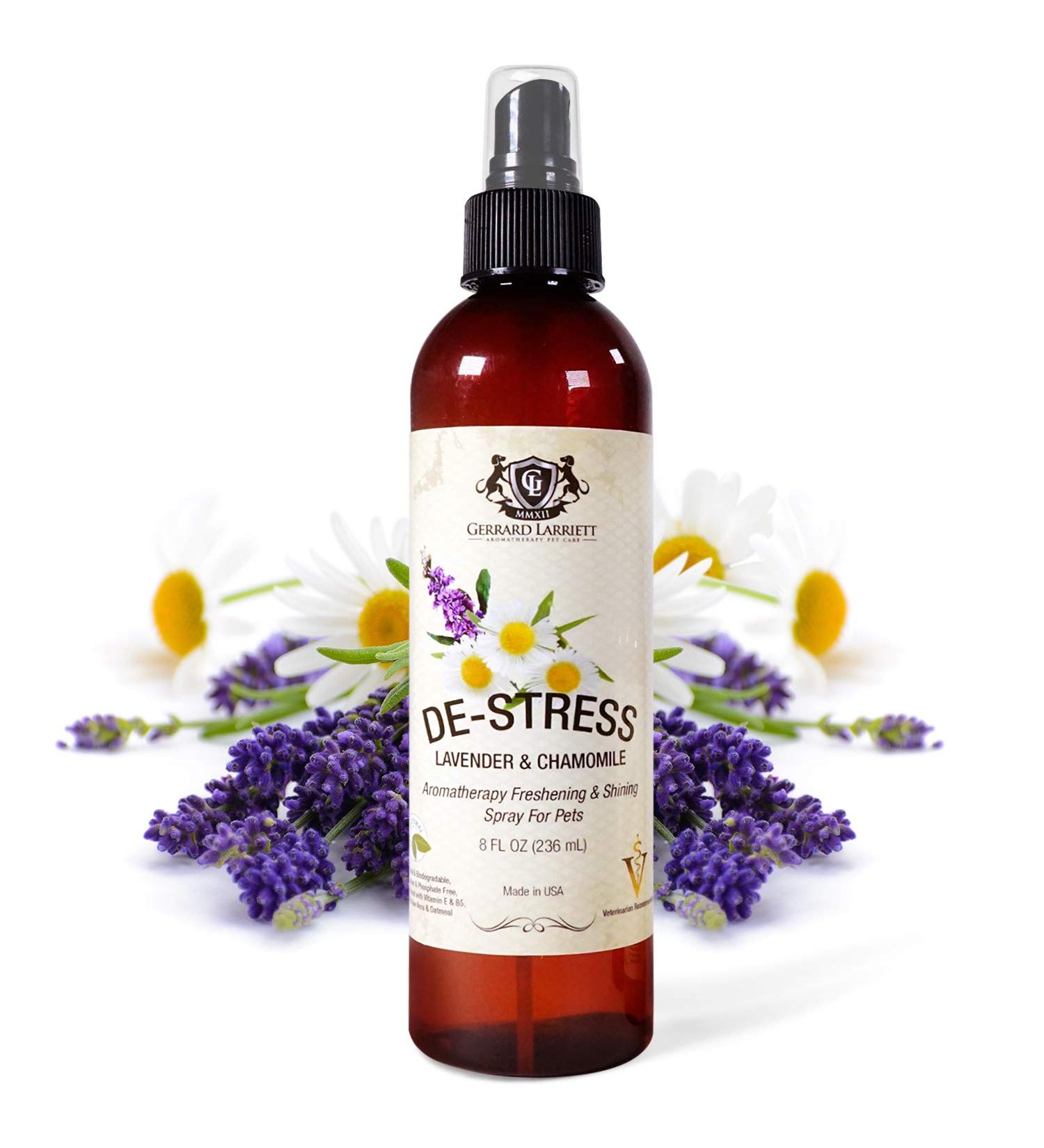 Lavender & Chamomile Aromatherapy Pet Grooming Spray - 8 FL OZ - Buy Online on GoSupps.com