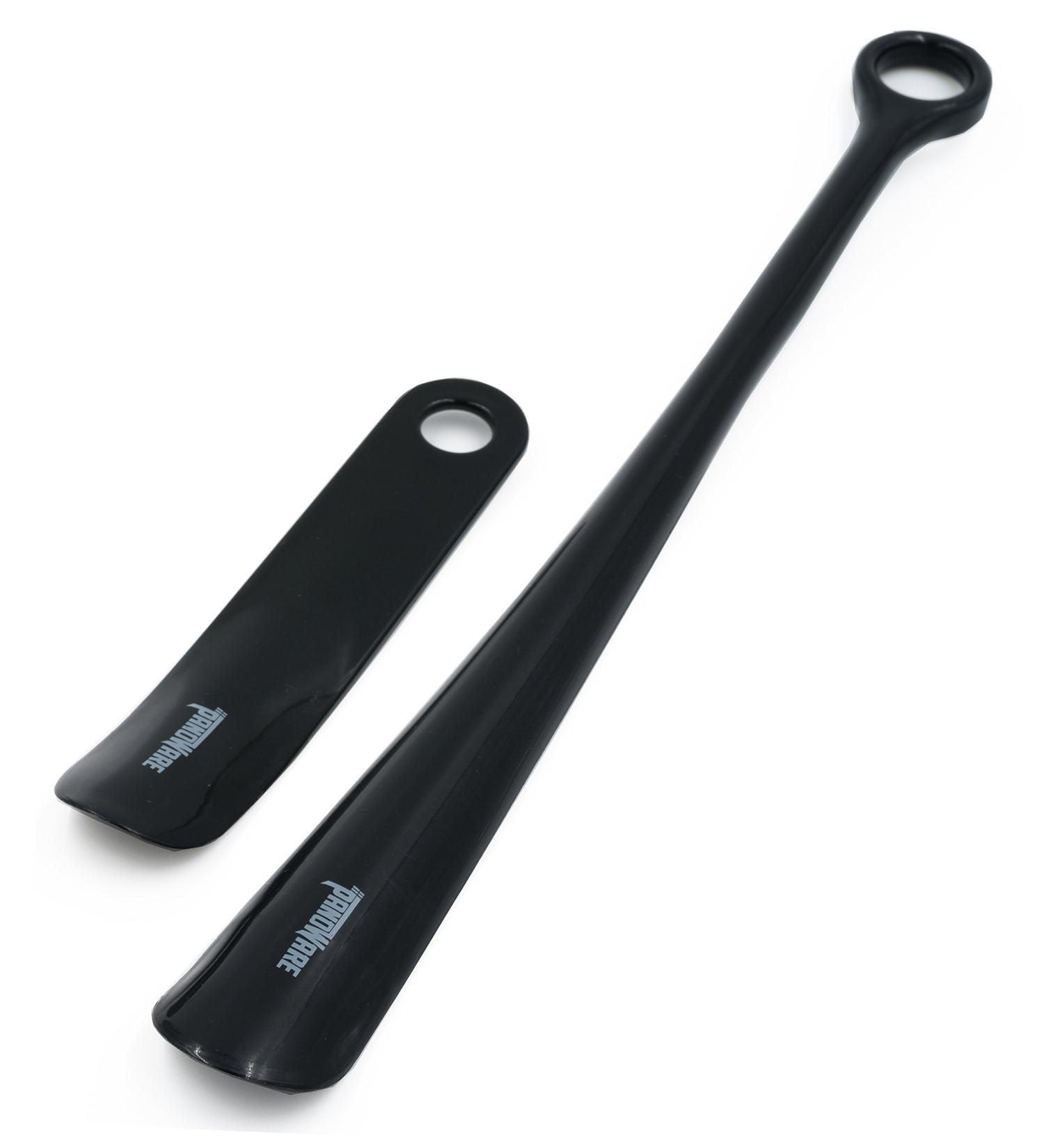Panoware Set of 2 Extra Long Handle Shoe Horn and Travel Shoe Horn - Black - Buy Online on GoSupps.com