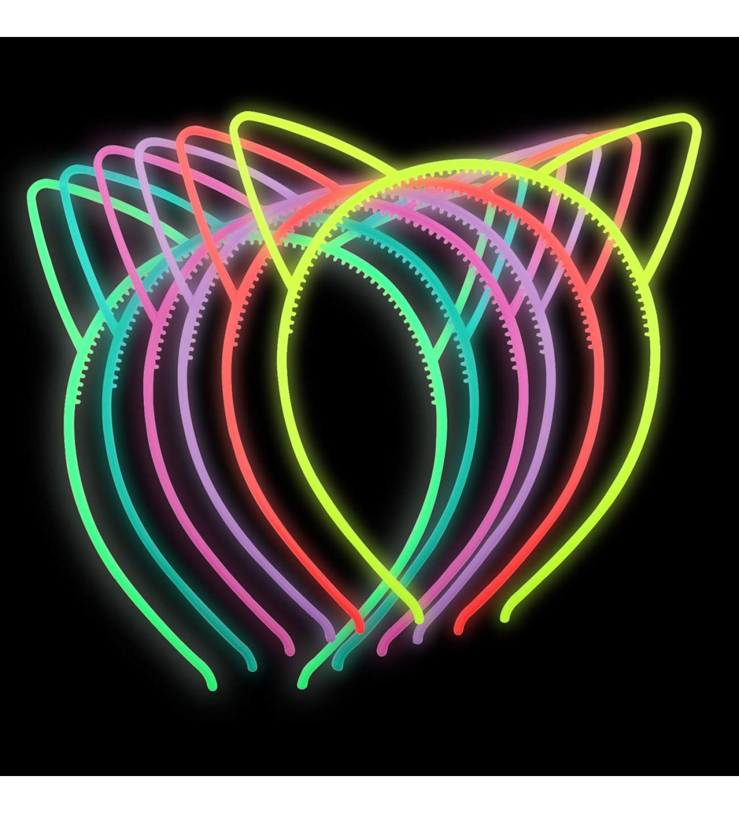 Ziricher Plastic Cat Ear Headband | Luminous Hair Band for Christmas & Halloween Parties (6 Colors) - Buy Online on GoSupps.com