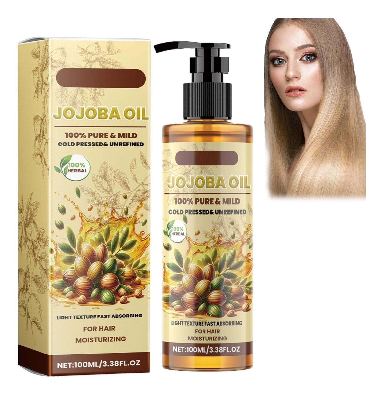 Jojoba Oil for Hair Jojoba Oil for Hair Growth Jojoba Oil for Body Skin Pure Natural Organic Unrefined Jojoba Oil Absorbent for Moisturizing Hair - Buy Online on GoSupps.com