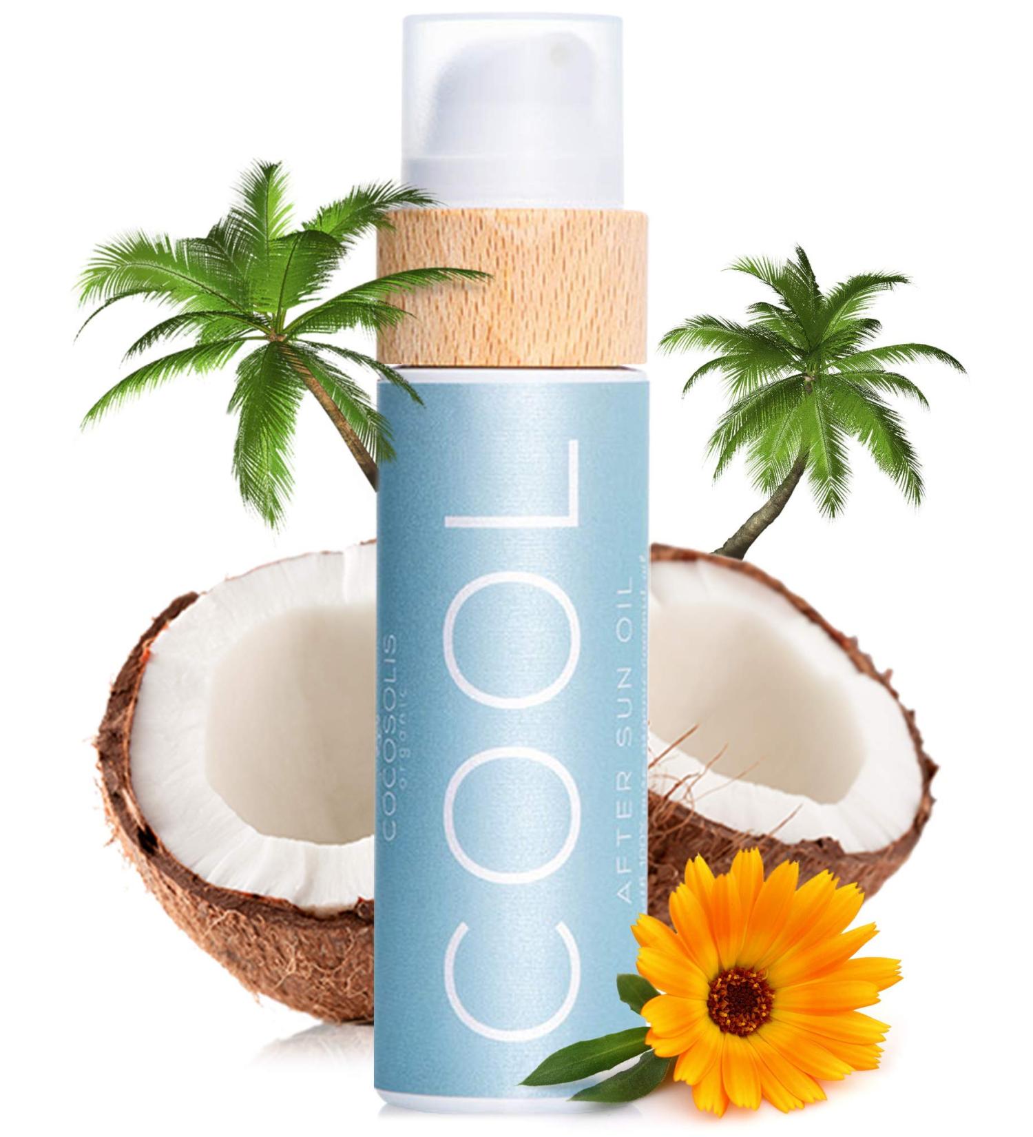COCOSOLIS COOL After Sun Oil | Organic Hydration for Skin Recovery | Moisturising & Nourishing Formula with 9 Raw Oils - Buy Online on GoSupps.com