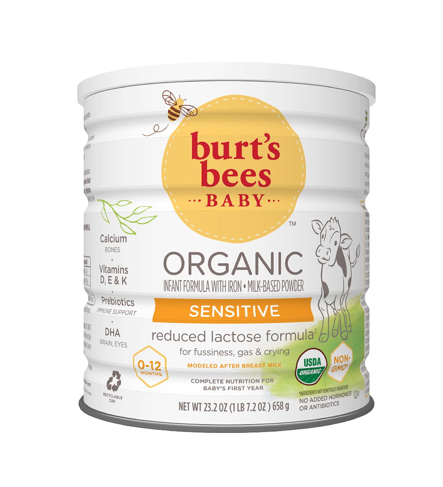 GoSupps.com - Burt's Bees Baby Organic Infant Formula With Iron Sensitive 0-12 Months 23.2 oz (658 g) - Buy Online on GoSupps.com