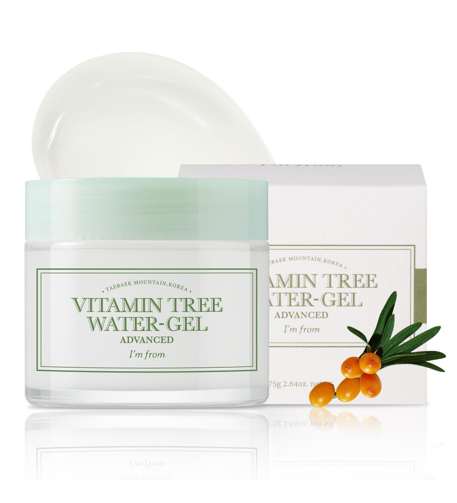 Vitamin Tree Water Gel 75g - Korean Moisturizer with Niacinamide Panthenol & Vitamin C - Hydrating & Soothing Skin Care - Buy Online on GoSupps.com