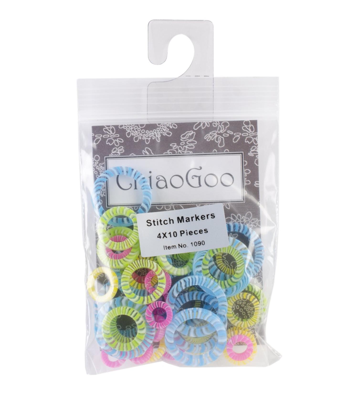 ChiaoGoo Stitch Markers  Set of 40 (1090)