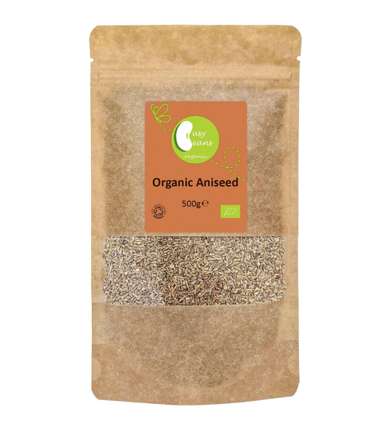 Organic Aniseed - Certified Organic - by Busy Beans Organic (500g) - Buy Online on GoSupps.com