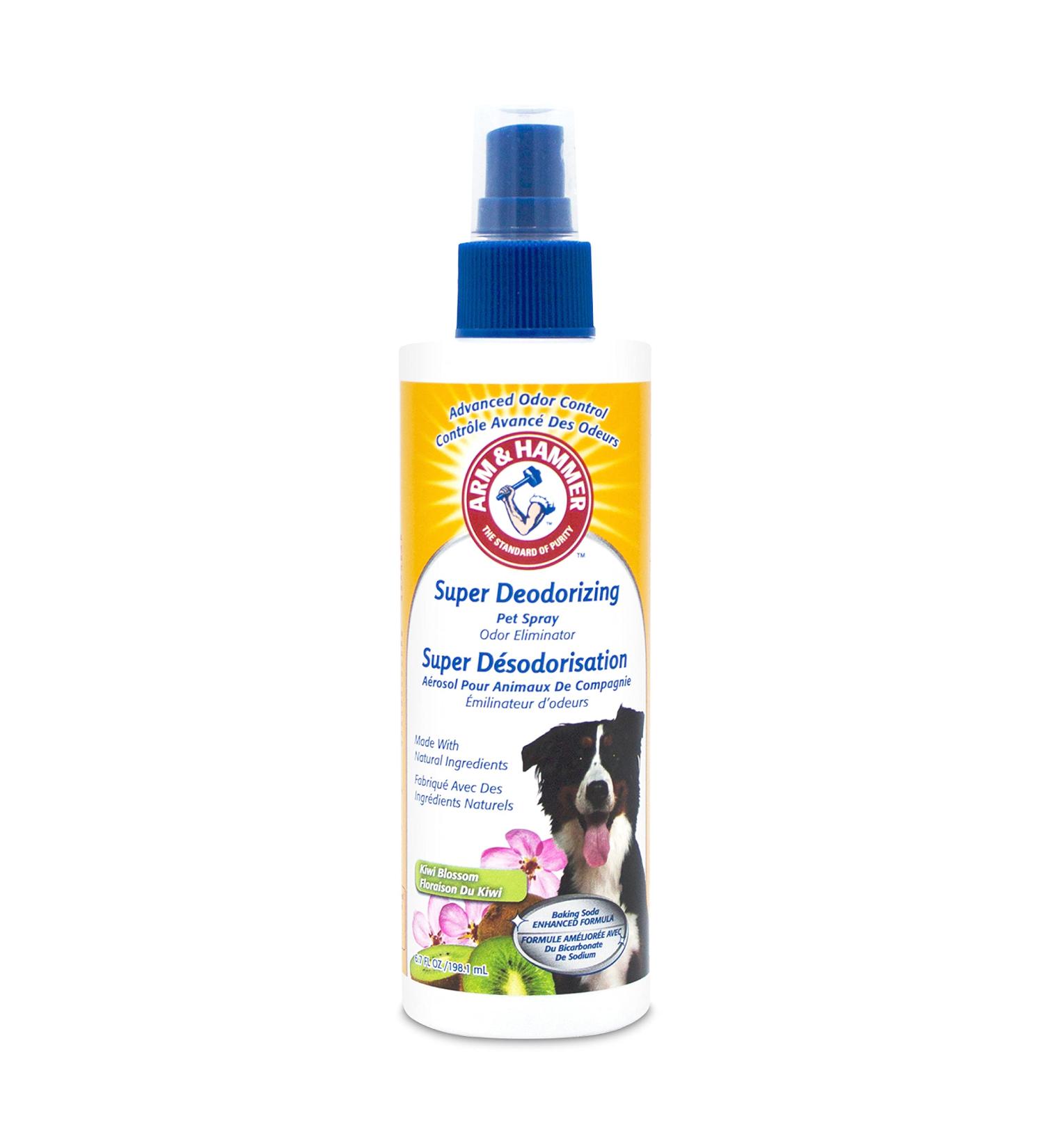 Arm & Hammer Super Deodorizing Spray for Dogs - Fresh Kiwi Blossom Scent - 6.7 oz | Odor Eliminator for All Dogs & Puppies - Buy Online on GoSupps.com