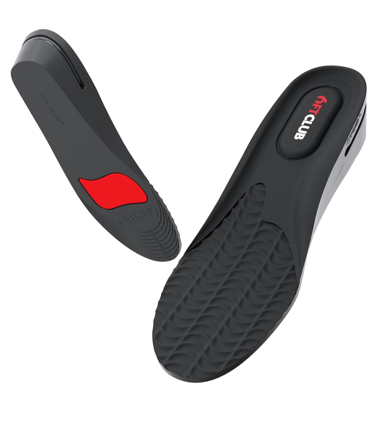 6FT Club Next Level 3-Layer Adjustable Height Increase Insoles for Lo-Tops (8.5-12 US) - Arch & Heel Support - Buy Online on GoSupps.com