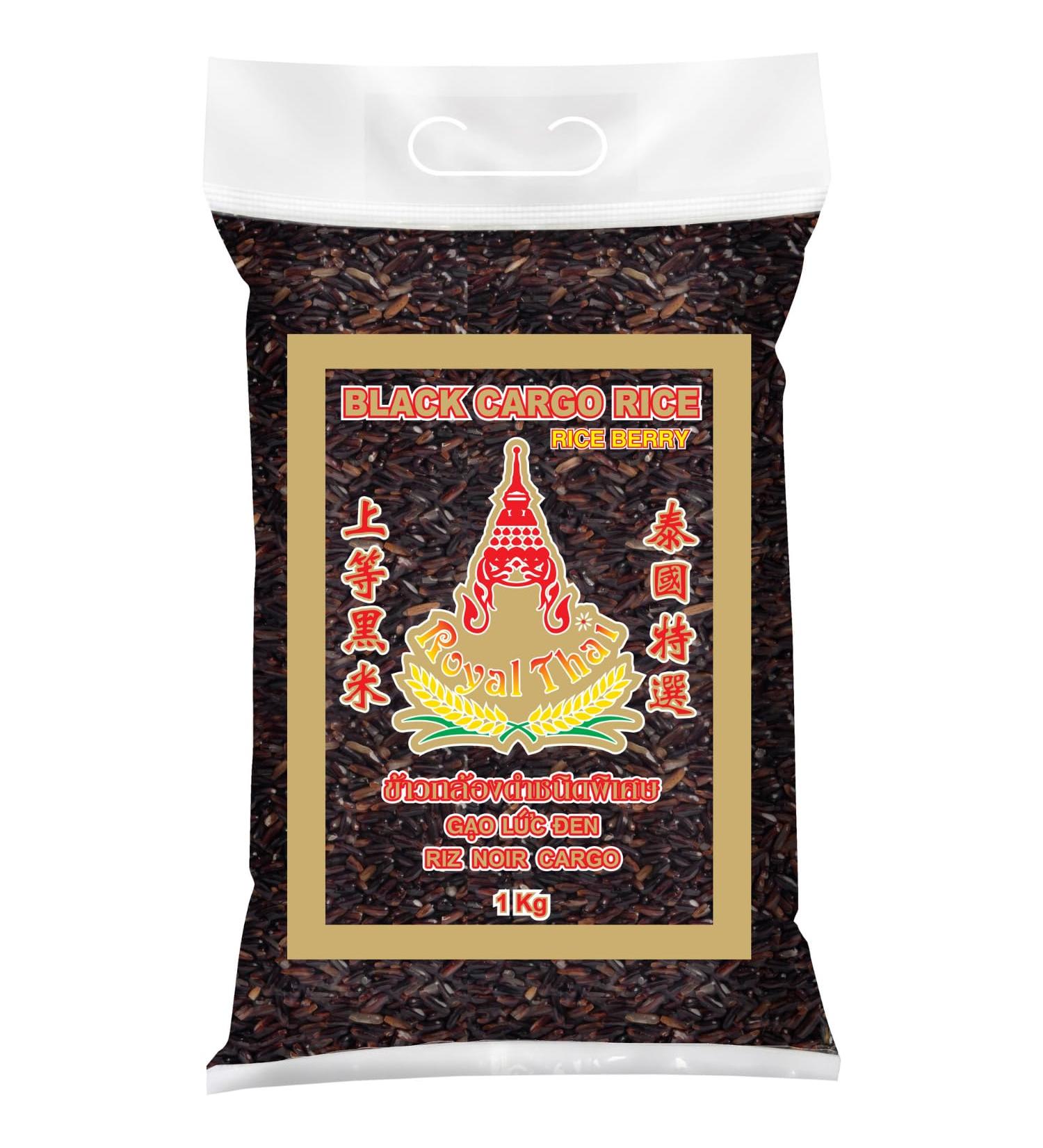 ROYAL THAI Rice Rice Long Grain Black Rice (Rice Berry) 1 x 1 kg - Buy Online on GoSupps.com