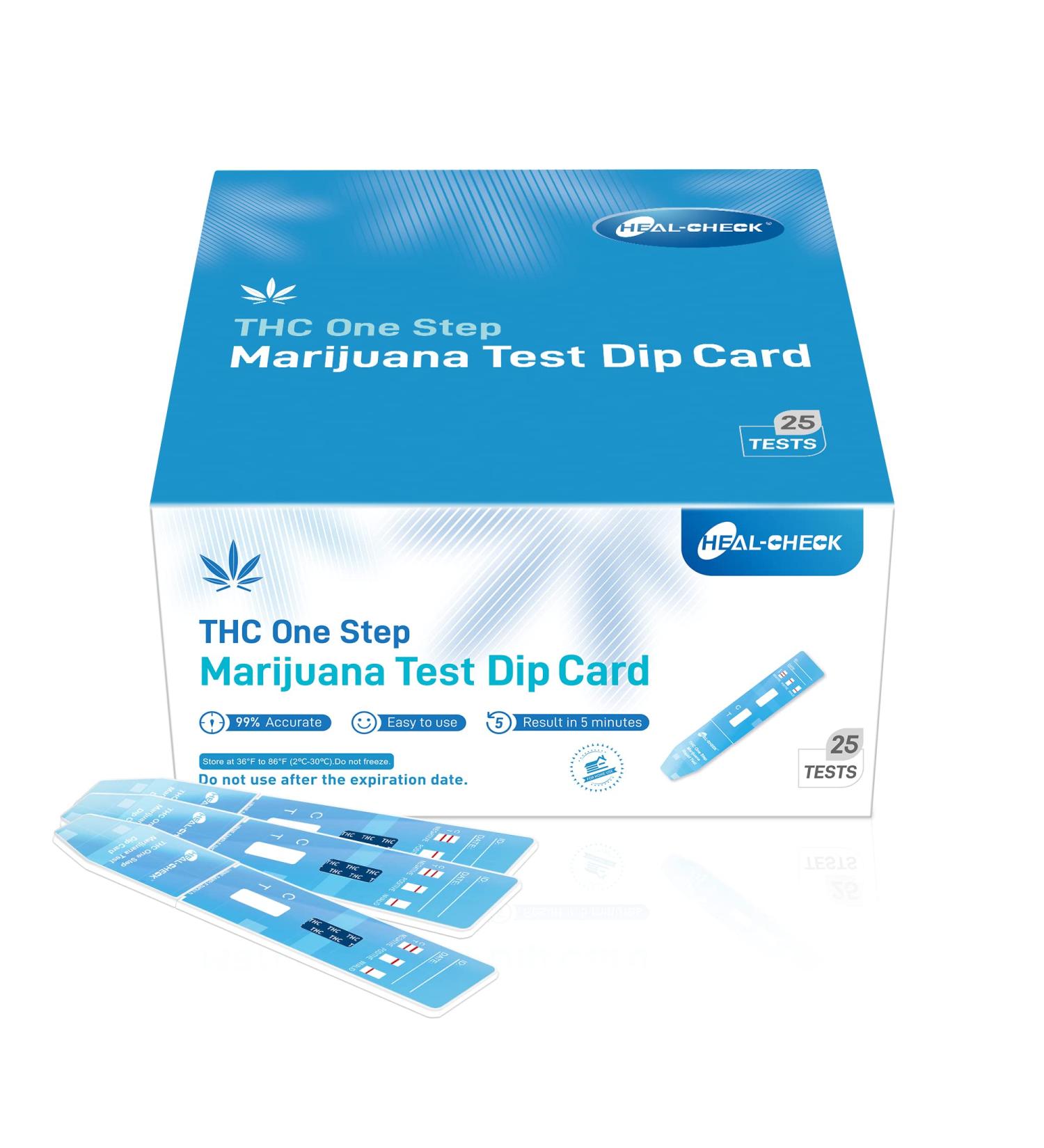 Single Panel THC Urine Drug Test Kit - 25 Pack, 50 ng/ml Cut Off Level, Accurate Results in 5 Minutes - Buy Online on GoSupps.com