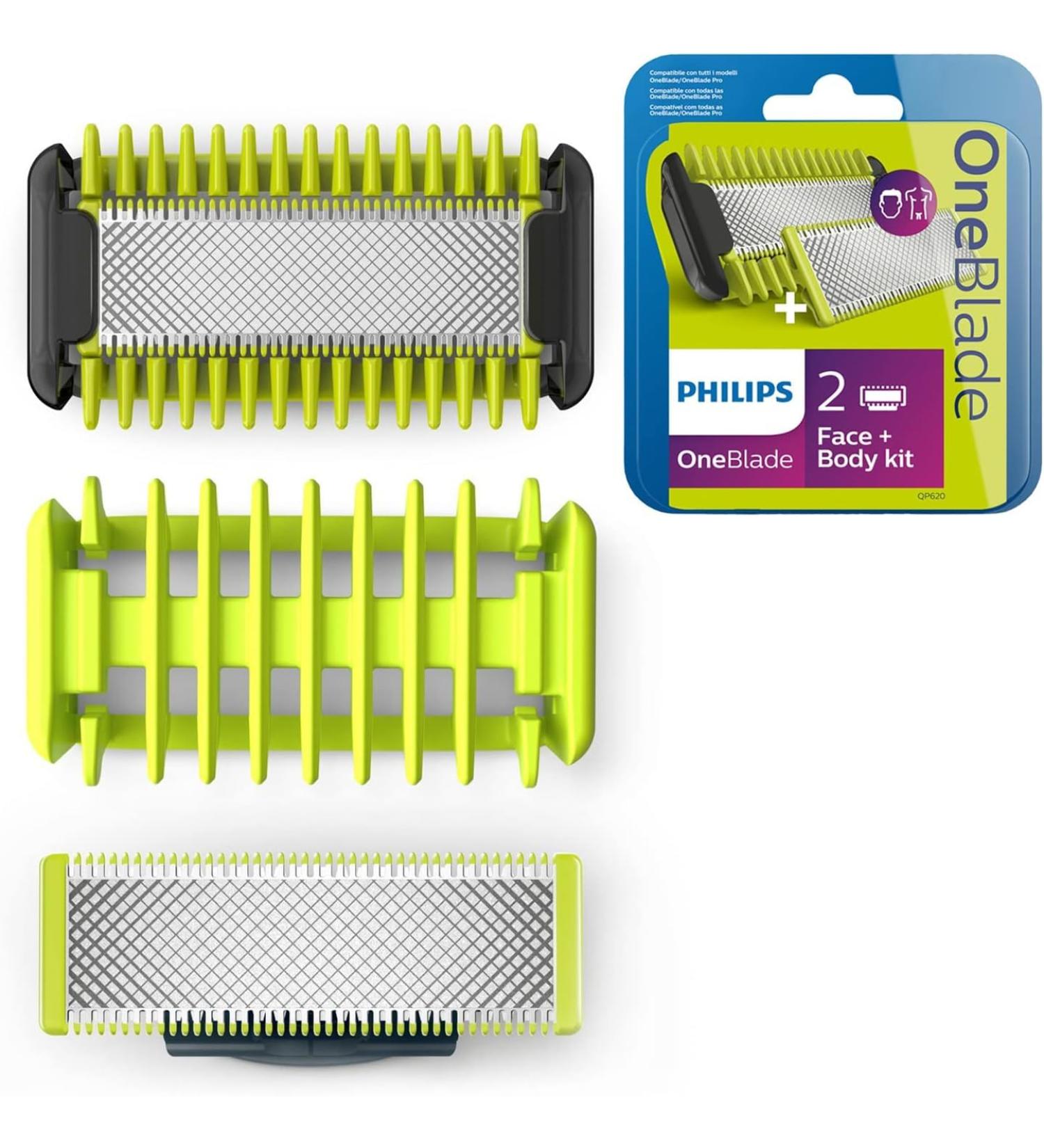 OneBlade Face and Body Blades Kit QP620/50 - Ultimate Grooming Solution - Buy Online on GoSupps.com