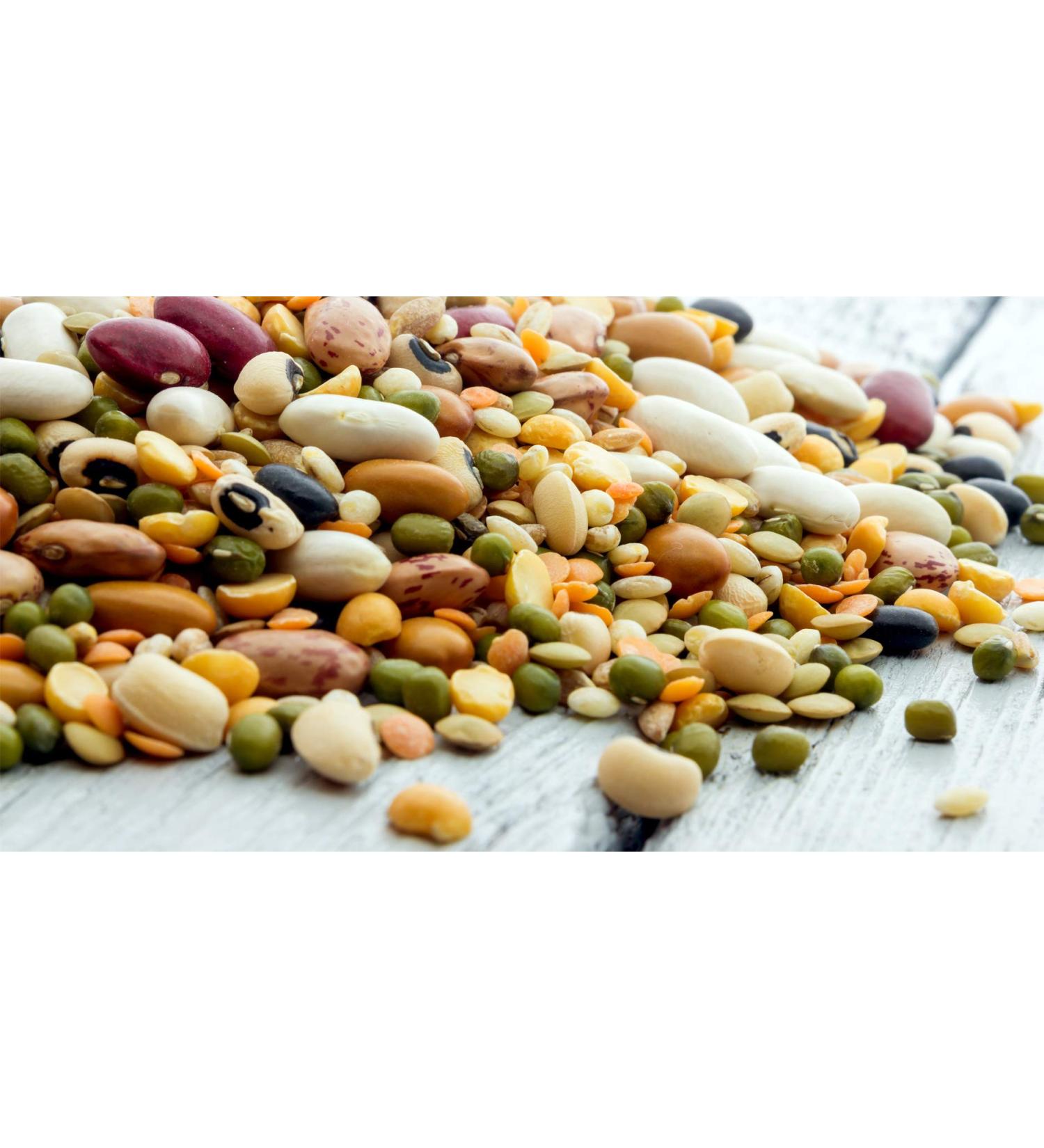 500g Organic Beans and Pulses Legumes Mix Butter Beans Black Eyed Beans Kidney Beans Chickpeas Greem Peas Green Gram Muth Beans Pigeon Peas Black Lentils Proteins Vegan Mixture of Beans Vadu
