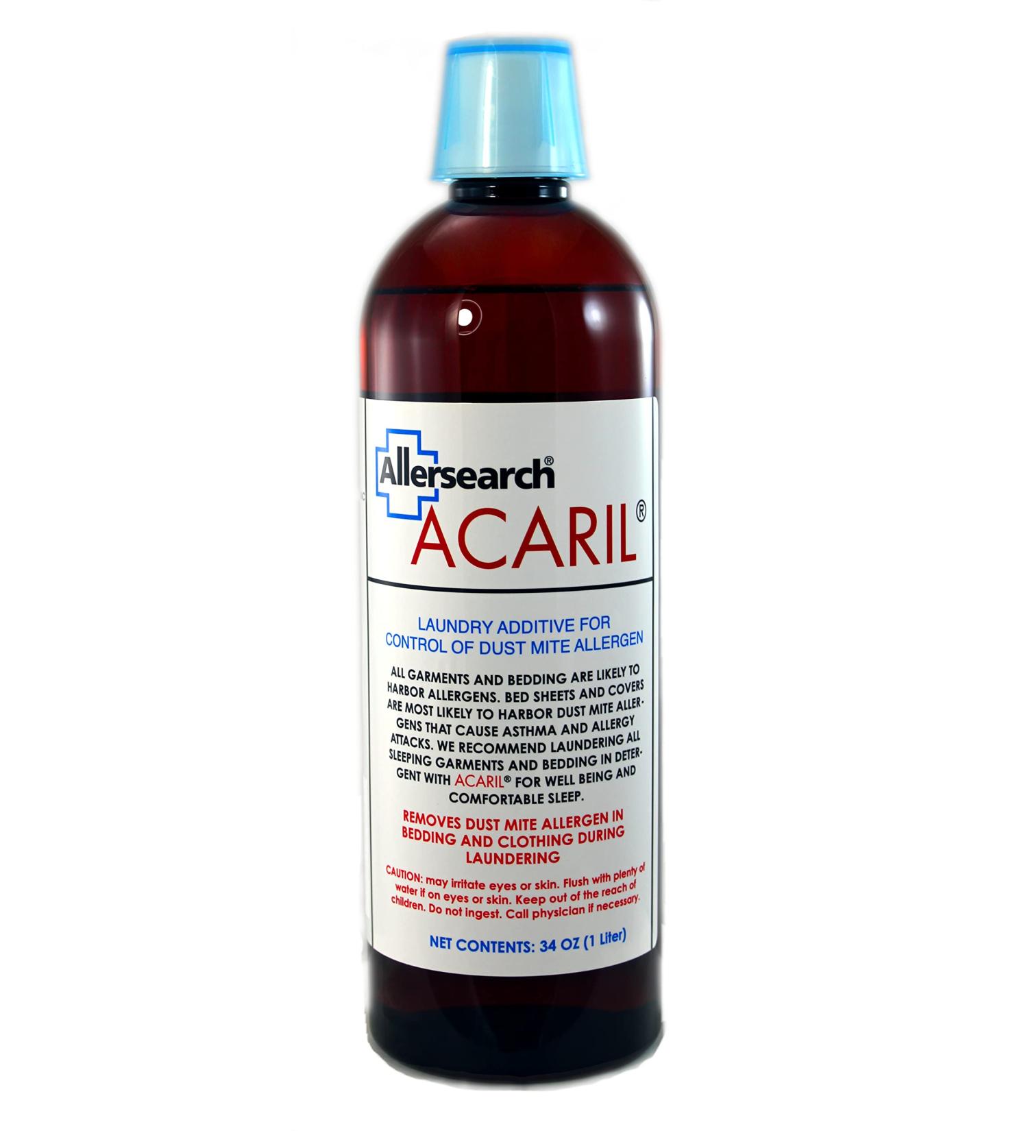 Allersearch ACARIL Laundry Additive 34 Oz (1 Liter) | Eliminate Allergens & Odors | International Shipping Available - Buy Online on GoSupps.com