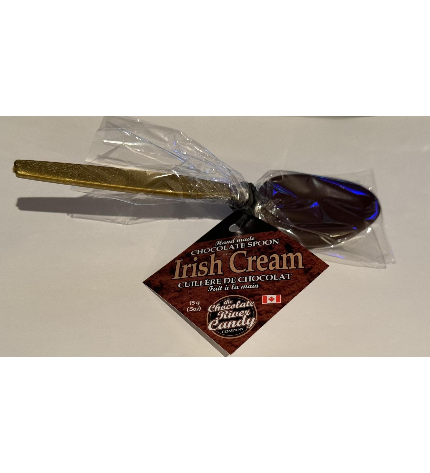 Hand Made Chocolate Spoons by The Chocolate River Candy Company | Irish Cream| 3 pack | 15g