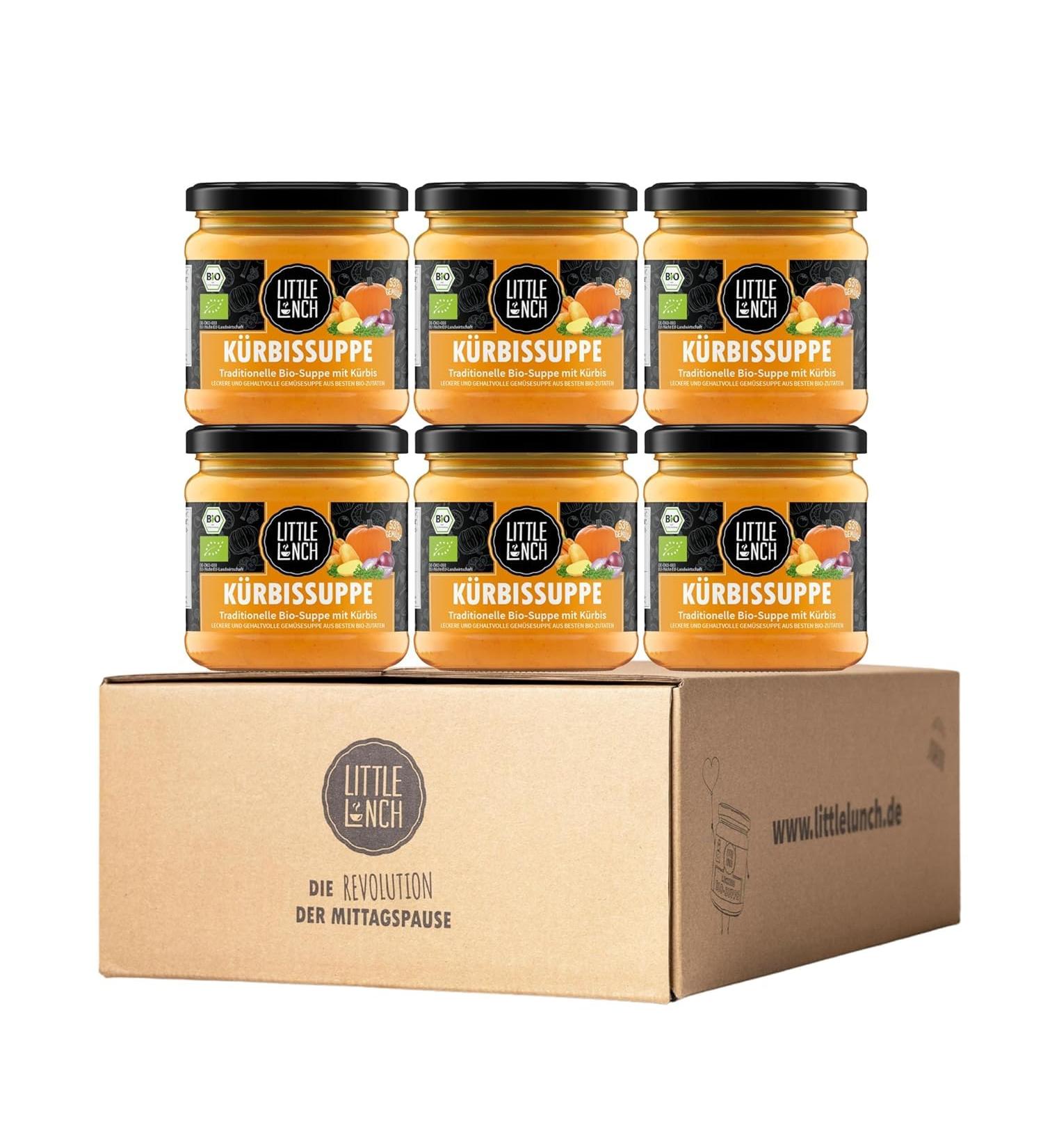 Little Lunch Organic Pumpkin Soup | 100% Organic Vegan Gluten-Free No Added Sugar | 6 x 350ml | Premium Quality - Buy Online on GoSupps.com