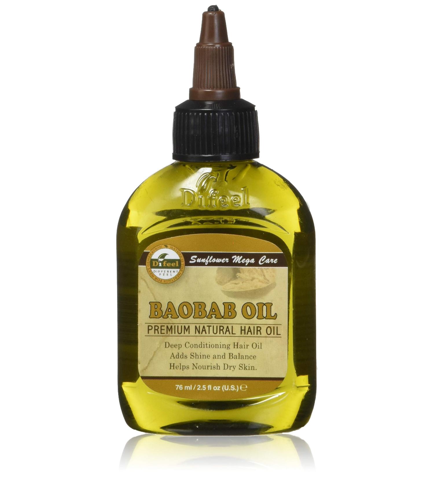 Difeel Premium Baobab Oil 2.5oz | Natural Deep Conditioning Hair Care Oil - Buy Online on GoSupps.com