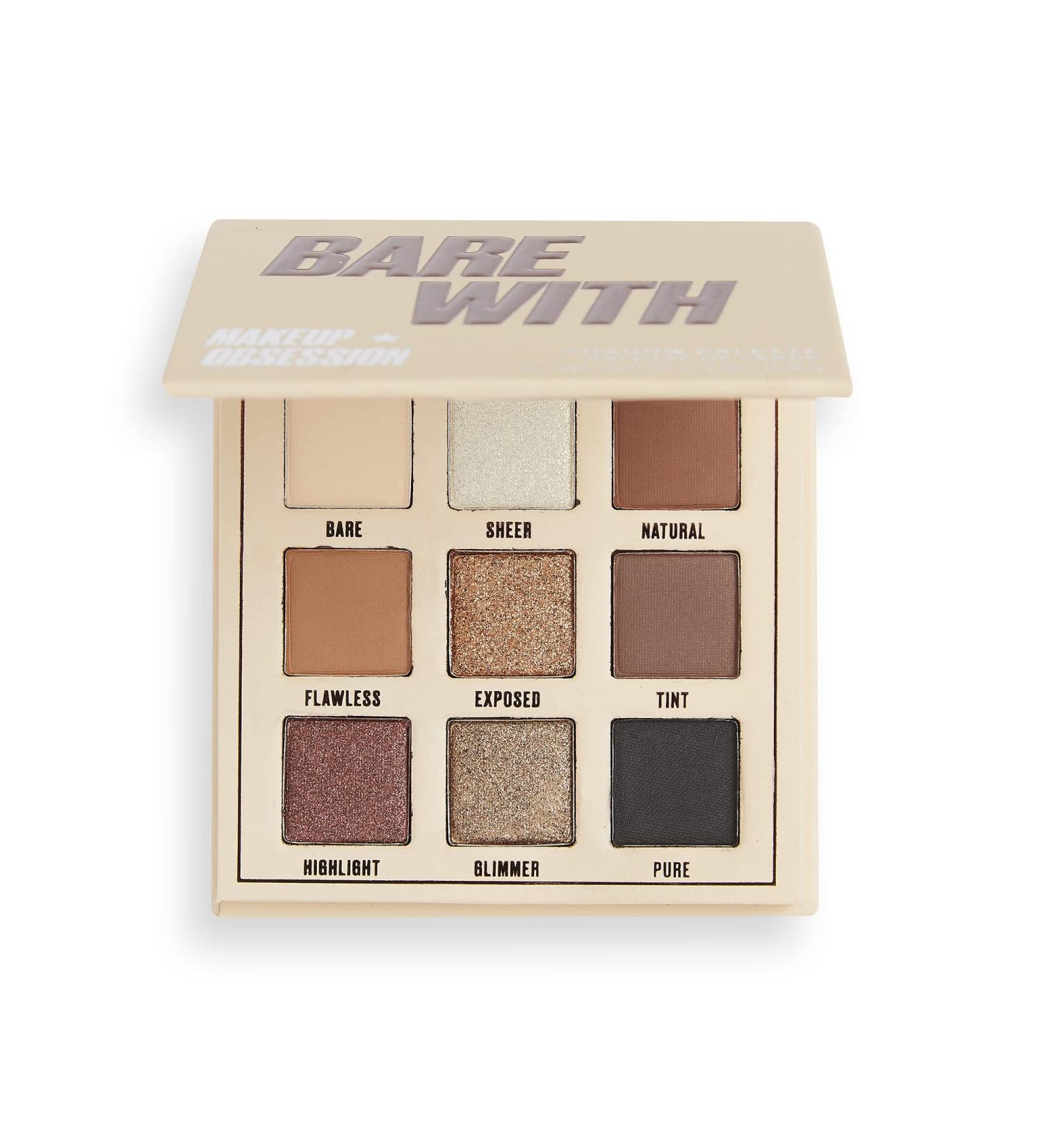 Obsession Makeup Bare With Shadow Palette - Shop Internationally for Stunning Eyeshadow Shades - Buy Online on GoSupps.com