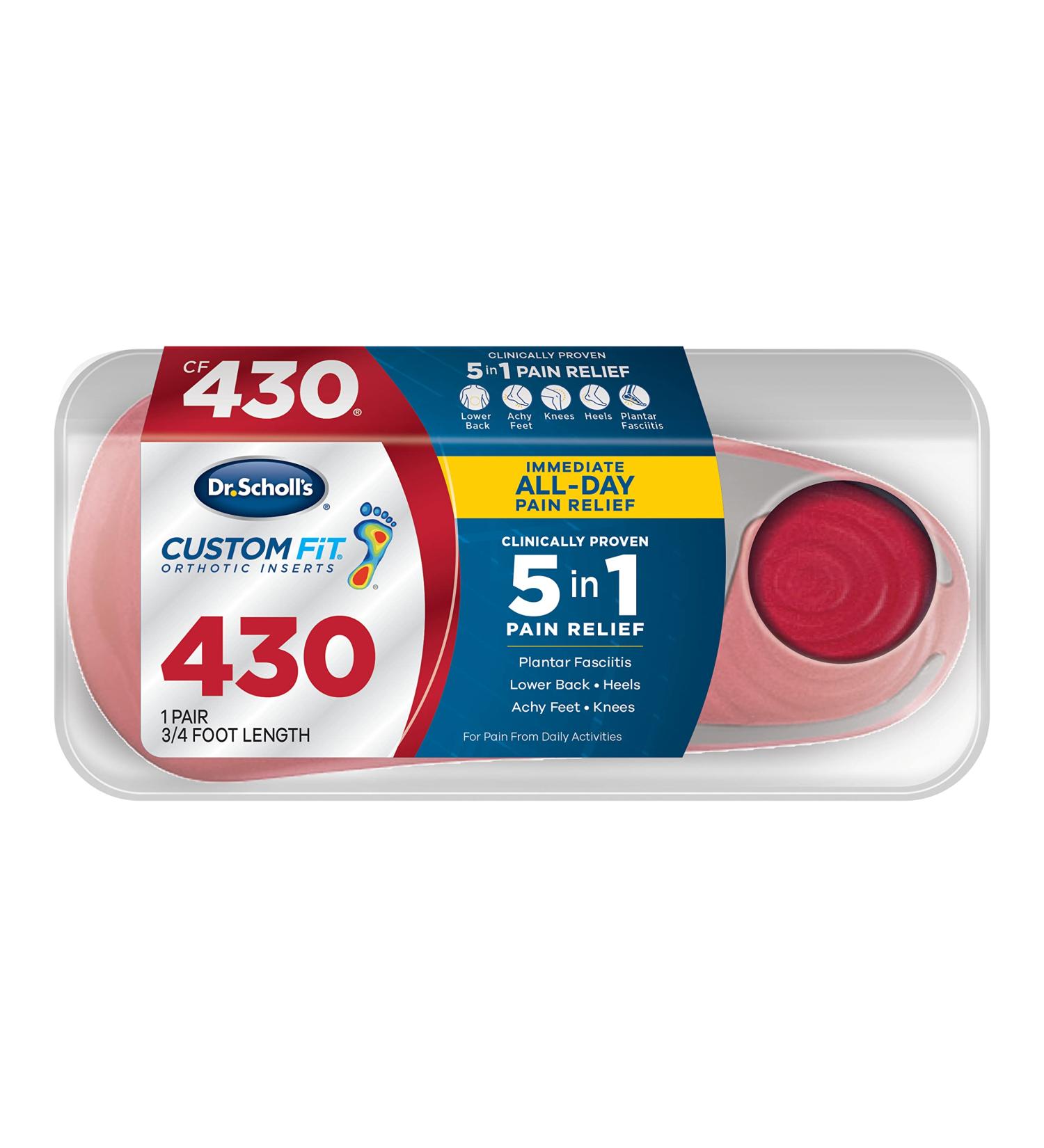 Dr. Scholl's Custom Fit Orthotic Inserts CF 430 - Improve Comfort & Support - Buy Online on GoSupps.com