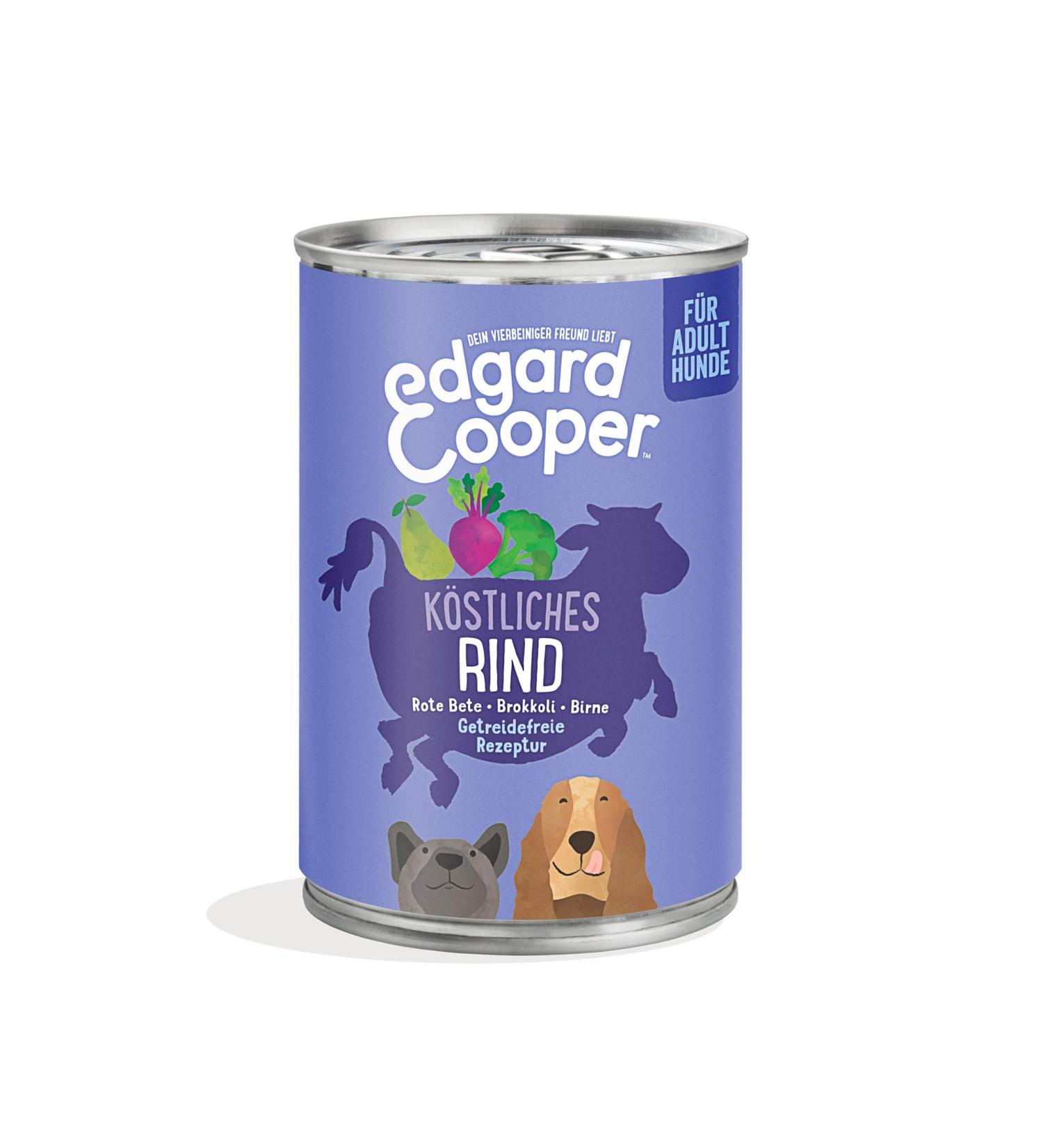 Edgard & Cooper Grain-Free Wet Dog Food (Beef 400g x 6) - Natural Ingredients & Essential Amino Acids - Buy Online on GoSupps.com