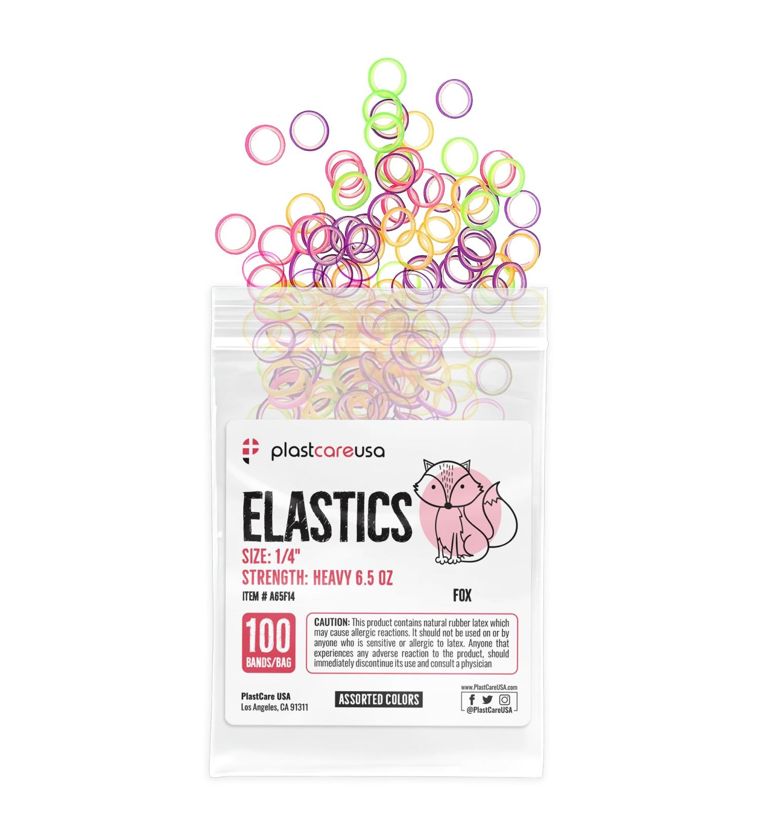 1000 Assorted Orthodontic Elastic Bands for Braces - Heavy 6.5 Oz Multi-Sized & Tension Dental Bands for Teeth Alignment - Latex 10 Bags of 100 - Buy Online on GoSupps.com