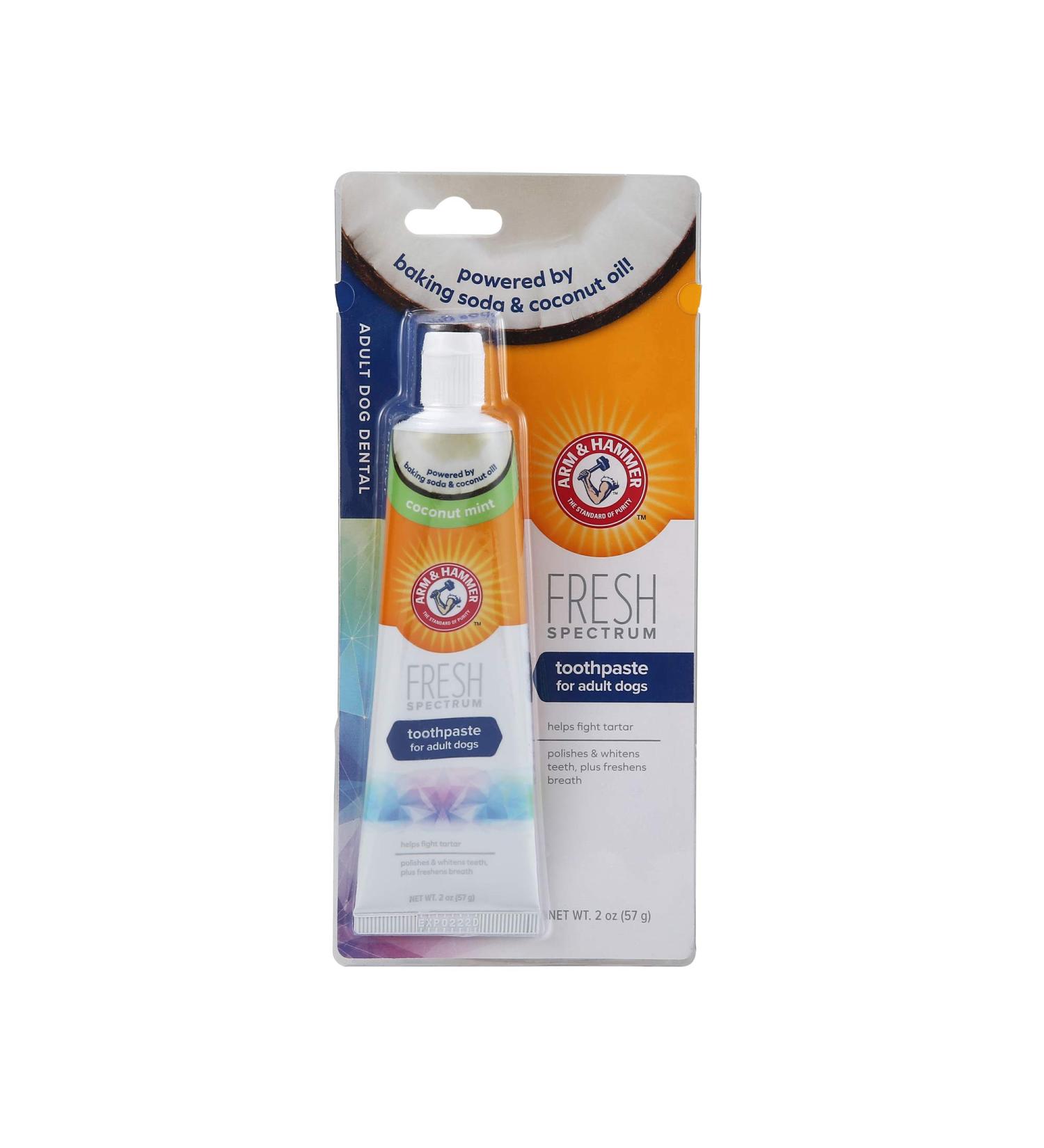 Arm & Hammer Spectrum 360 Dog Toothbrush for Small Dogs & Puppies | Break Down Plaque & Tartar | Toothpaste for Adult Dogs - Buy Online on GoSupps.com