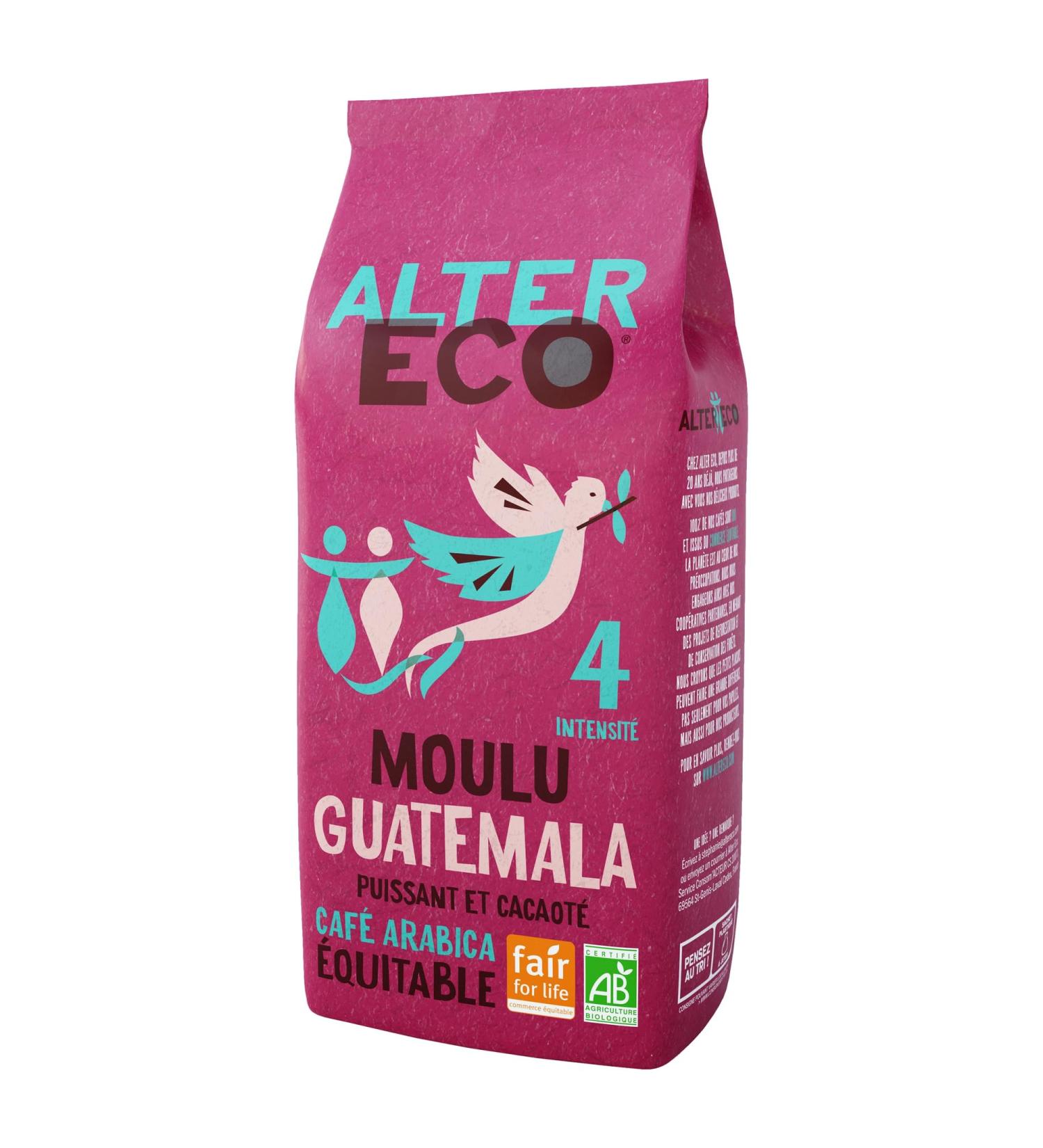  ALTER ECO ALTER ECO - Ground Coffee - Organic Arabica Coffee from Guatemala - Intensity 4 - Fair Trade - 260g - Buy Online on GoSupps.com