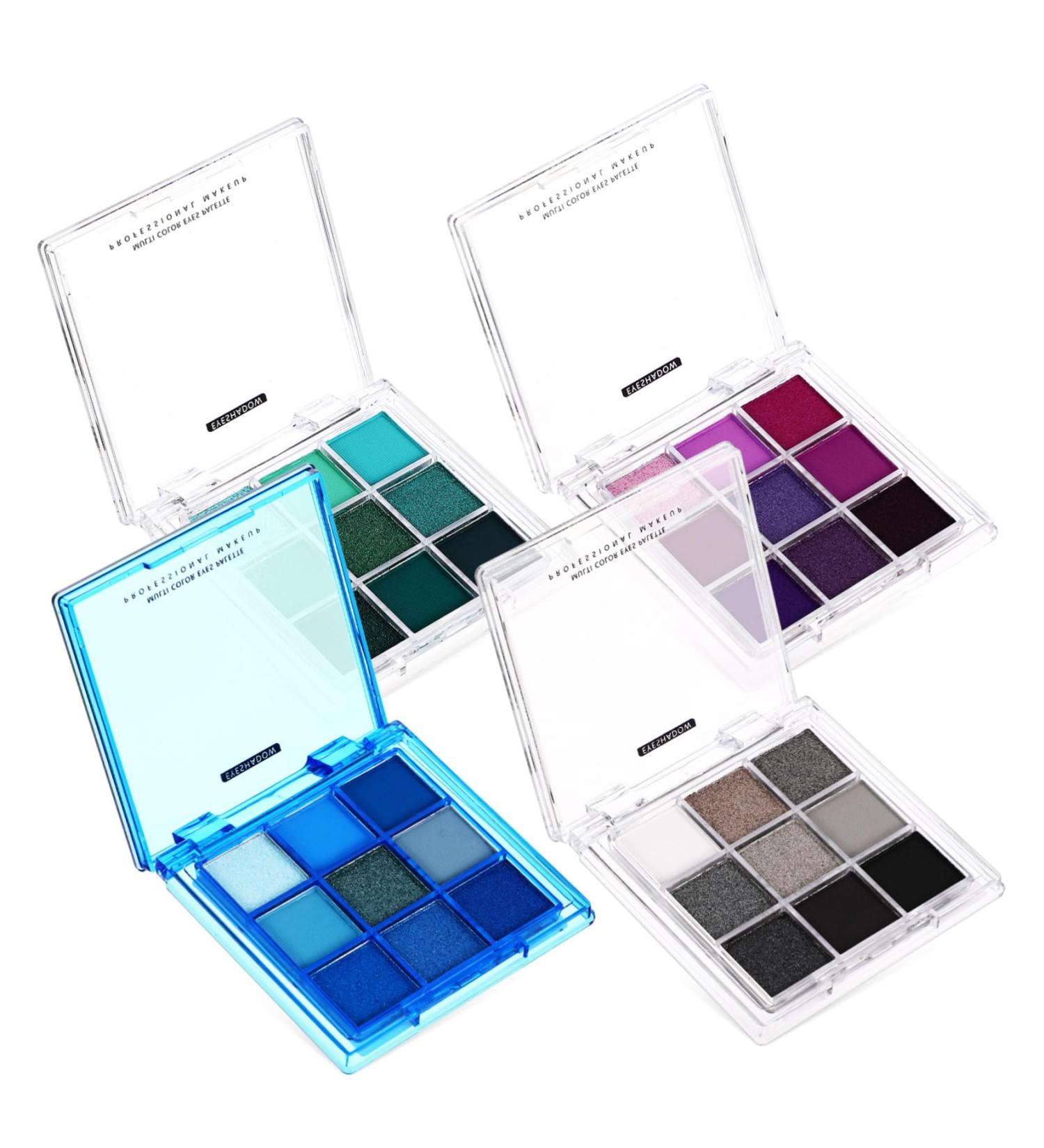 WOONEKY 4 Pcs Eyeshadow Glitter Palette Eye Shadow Plastic Eyeshadow Palette - Buy Online on GoSupps.com