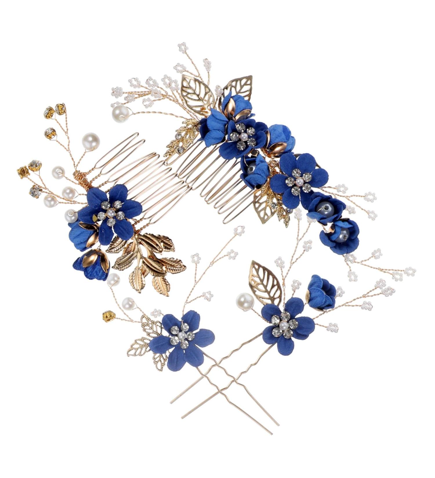 Garneck 1 Set Hair Accessories for Wedding Hair Accessories Bridal Hair Accessories Bridal Pearl Hair Accessories Flower Hair Combs Rhinestone Flower Hair Comb Hair Comb for Women - Buy Online on GoSupps.com