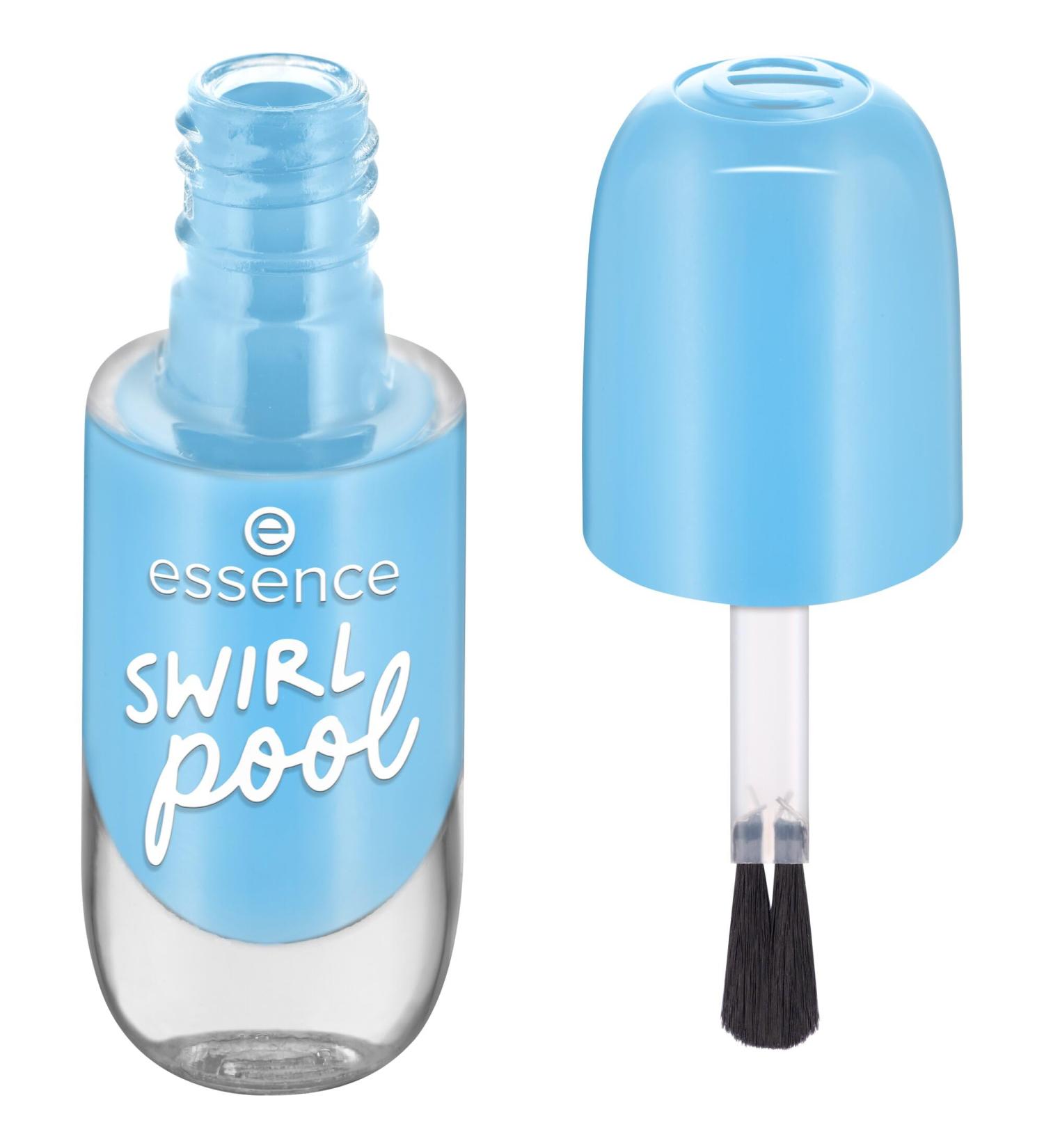 Essence Cosmetics Gel Nail Color No. 42 Swirl Pool - Long-Lasting Vegan Acetone-Free Blue Nail Polish (8ml) - Buy Internationally - Buy Online on GoSupps.com