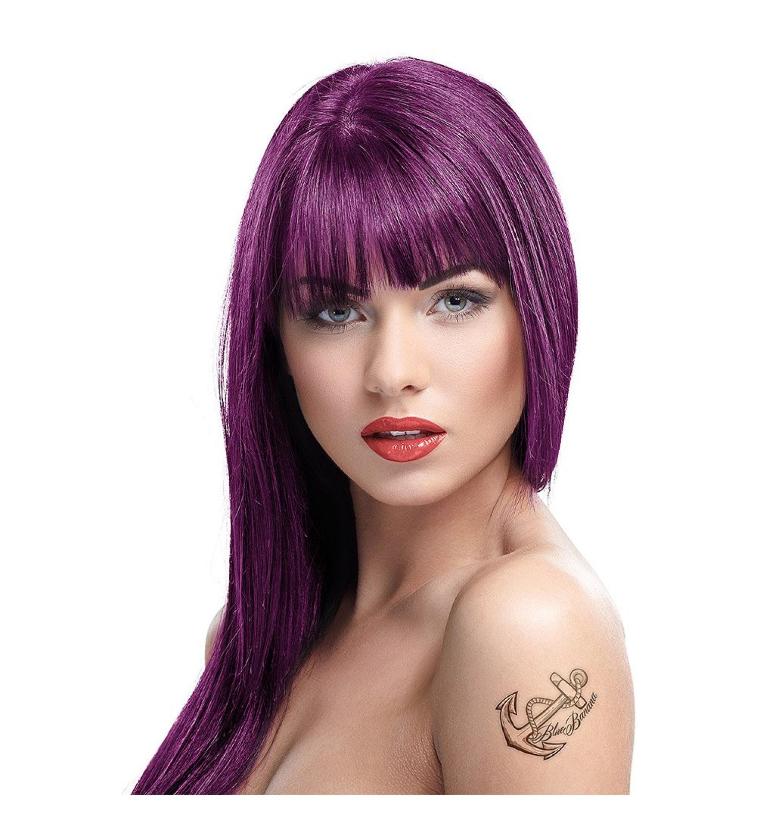 Crazy Colour Semi Permanent Hair Colour Cream 100 ml (Aubergine 50)