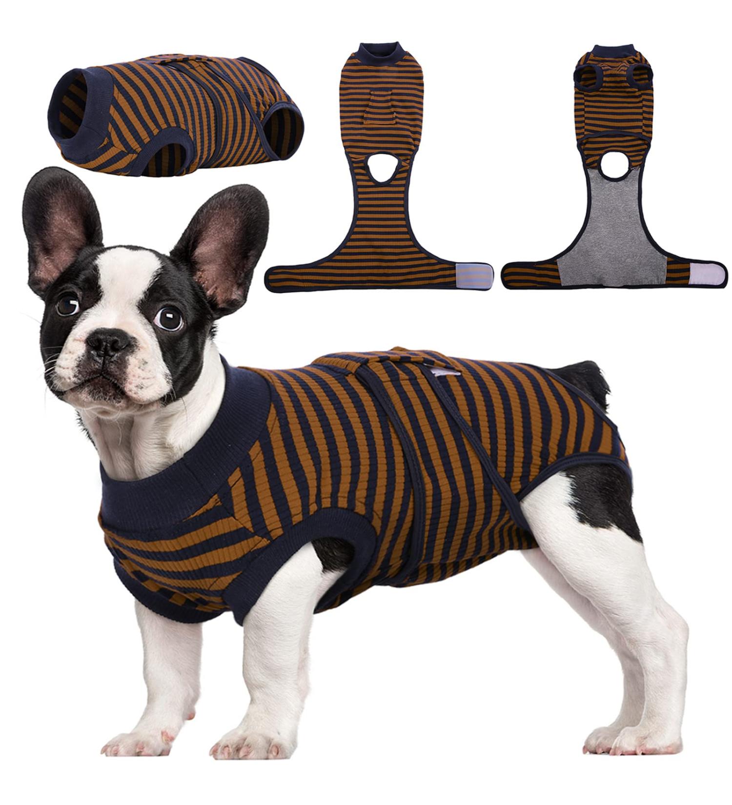 Kuoser Dog Body Post-Op for Male & Female Dogs - Breathable & Leakage Protection - Anti-Licking Recovery Suit (Brown Size M - 1 Pack) - Buy Online on GoSupps.com