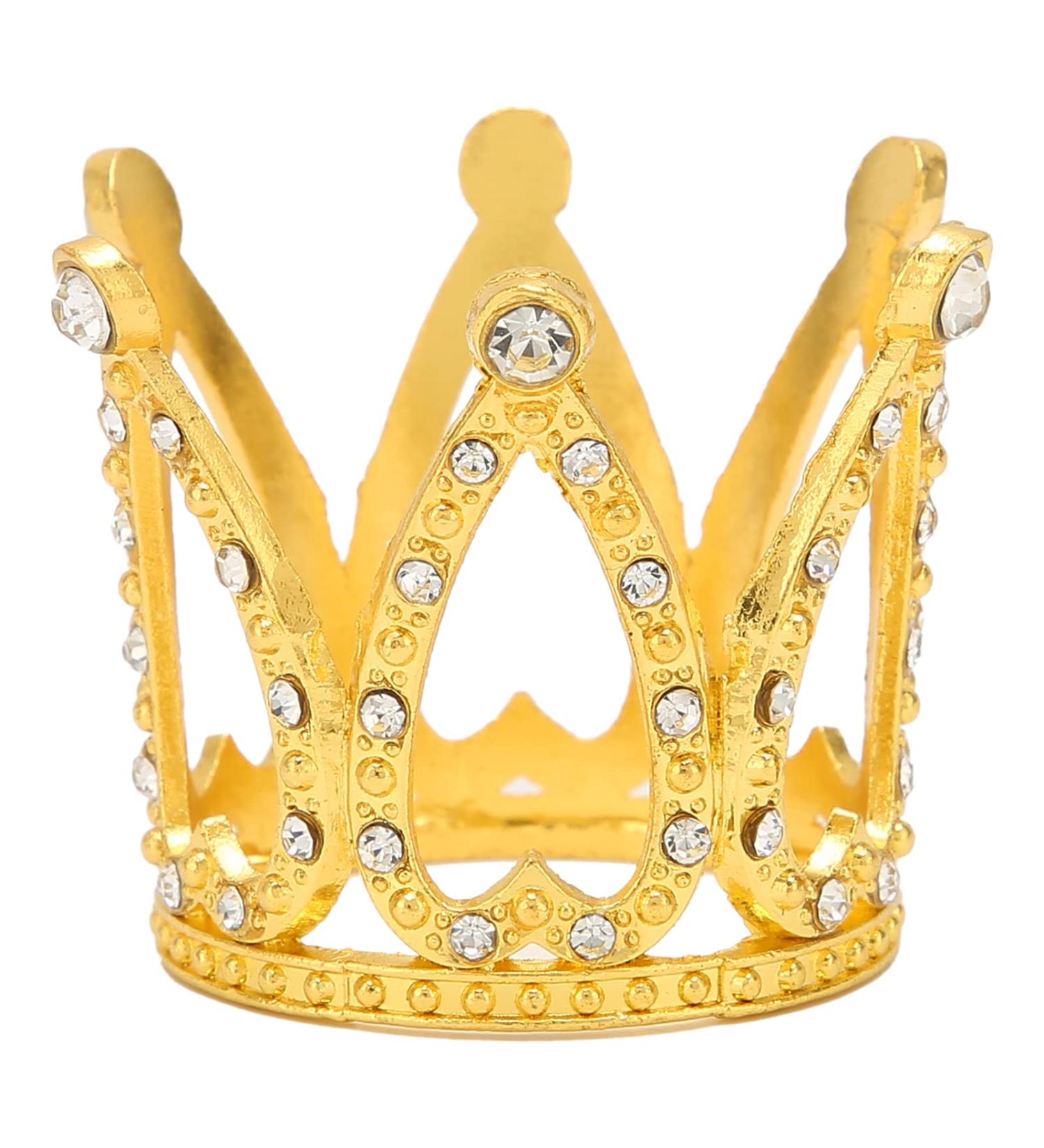 LANTRO JS Gold Alloy Crown Nail Art Pen Holder Display Stand | Premium Manicure Tools for Professionals - Buy Online on GoSupps.com