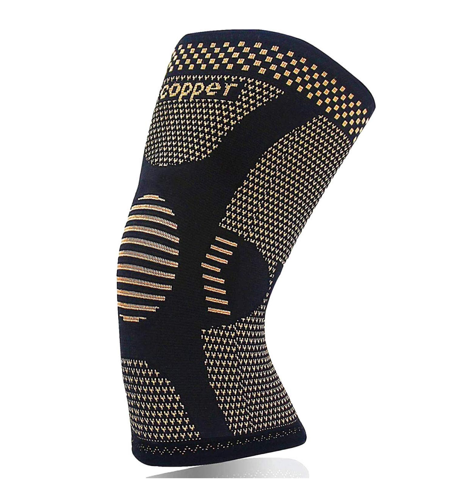 JIUFENTIAN Copper Knee Support - Compression Brace for Arthritis Pain Relief | Meniscus Injury Recovery | Walking & Sports - Men & Women (Large, Tan) - Buy Online on GoSupps.com