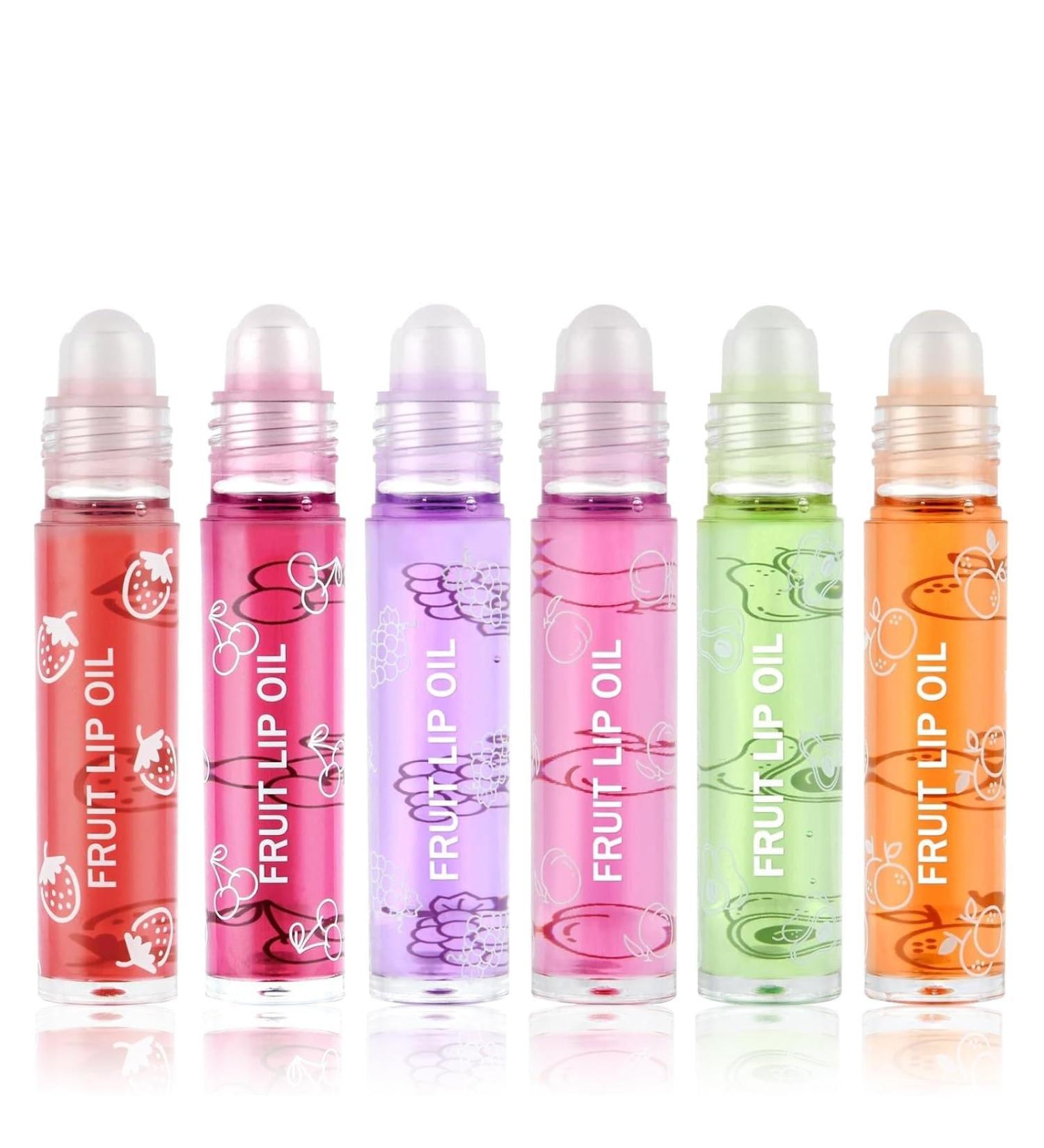 Lot de 6 brillants l vres hydratantes bille aromatis es aux fruits naturellement brillantes et durables pour femmes et filles - Buy Online on GoSupps.com