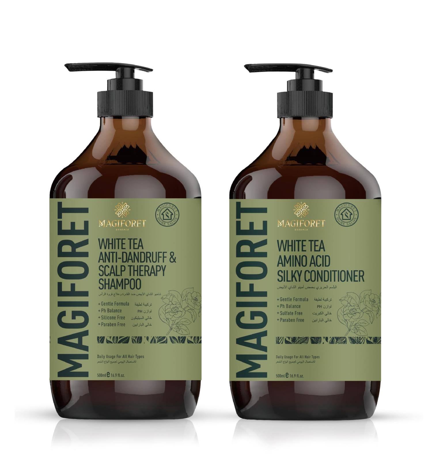 Anti-Dandruff Shampoo & Conditioner Set - 500ml | Soothe Dry Flaky Scalps & Clear Flakes International Shipping Available - Buy Online on GoSupps.com