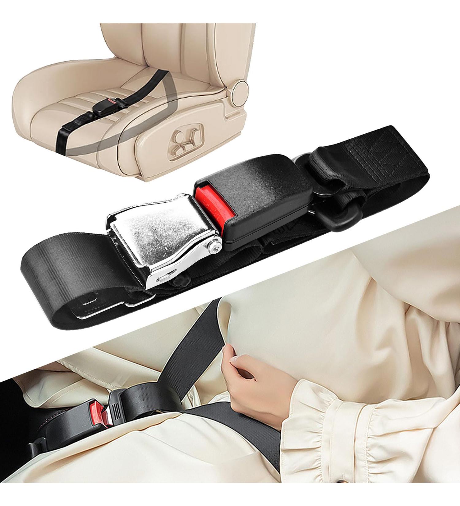 VZOXL Pregnancy Seat Belt Adjuster - Prevent Abdominal Compression | Comfortable Belly Belt for Expectant Mothers - Black - Buy Online on GoSupps.com