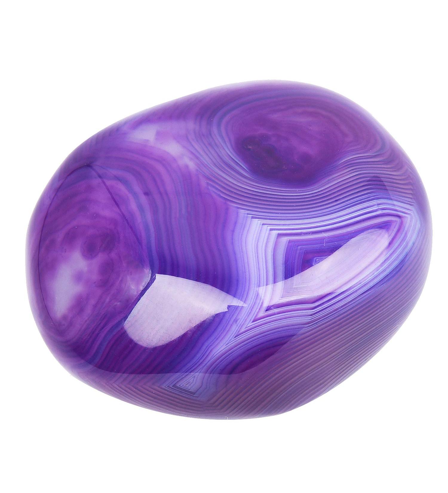 June&Ann Purple Agate Palm Stones - Healing Gemstone for Meditation and Chakra Balancing - Buy Online on GoSupps.com
