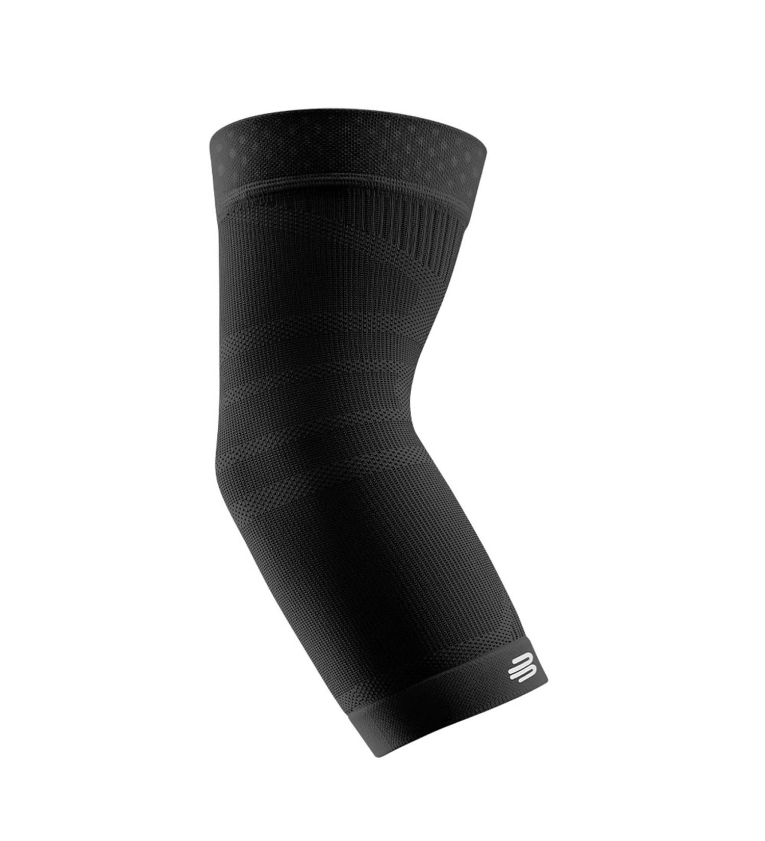 Bauerfeind Elbow Sleeve Compression Support for Sports | Unisex Black Arm Band for Basketball Athletics & Impact Sports - Right & Left Wearable - Buy Online on GoSupps.com