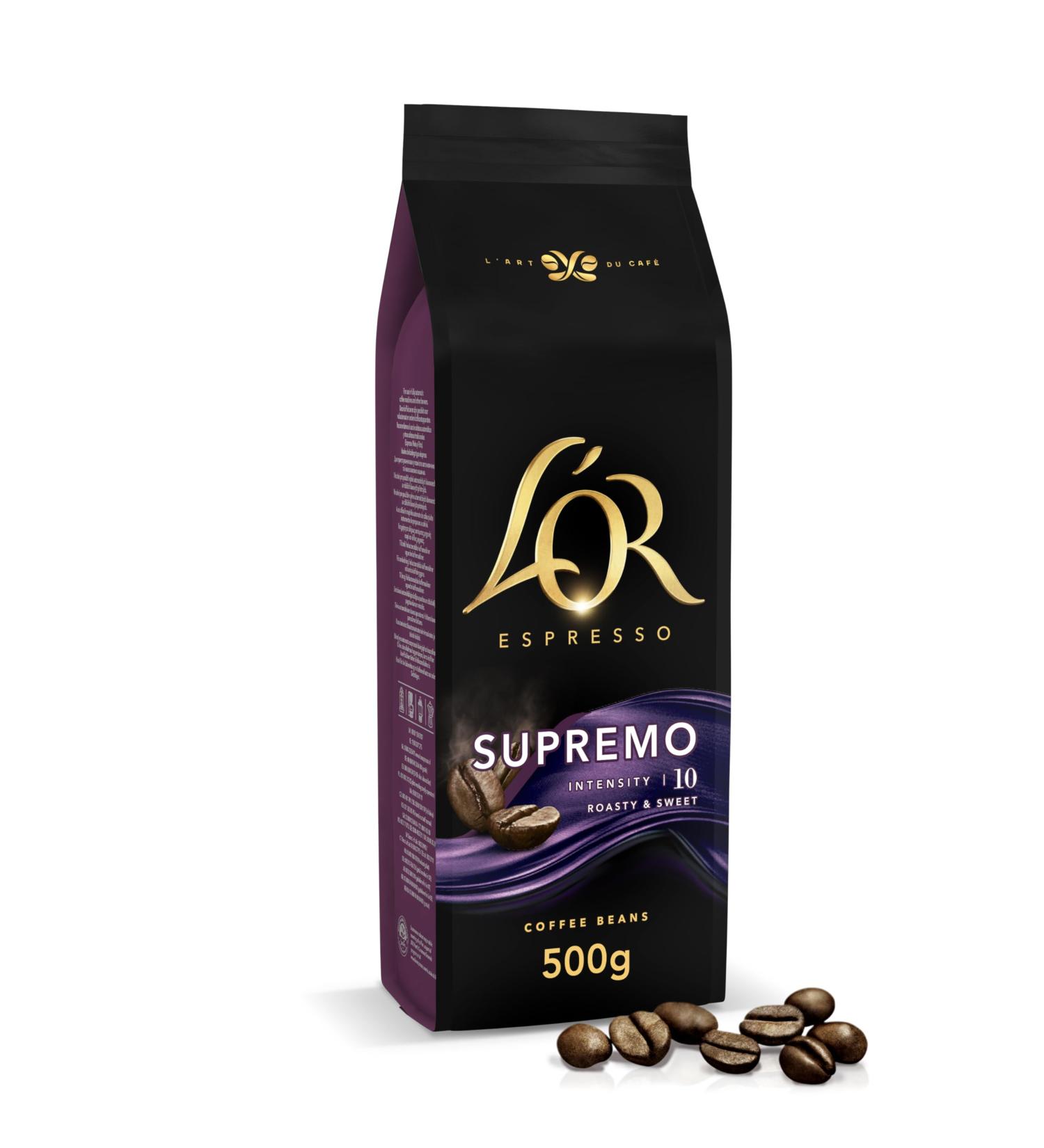 L'OR Espresso Coffee Bean Supremo Intensity 10 500 g - Buy Online on GoSupps.com