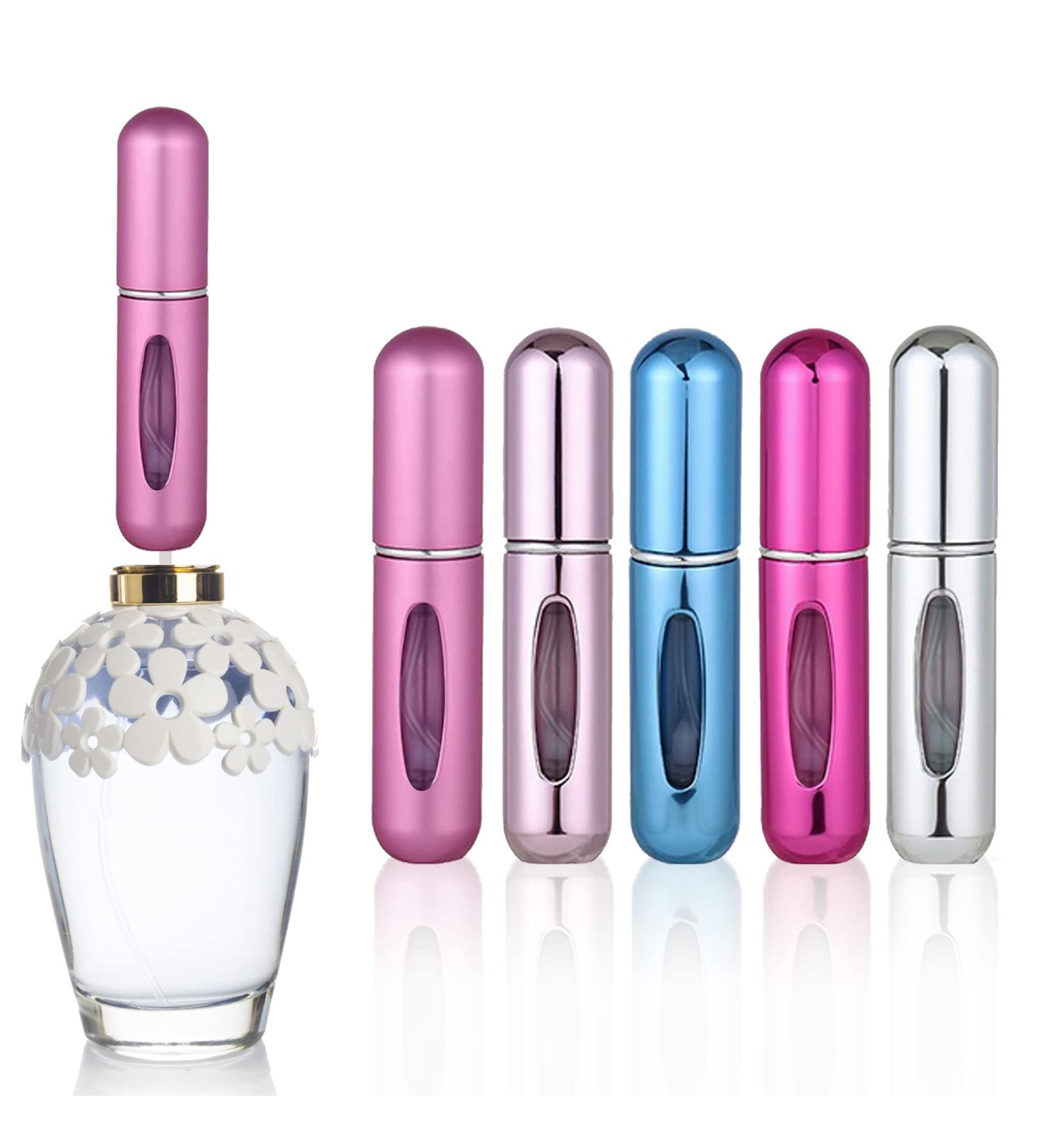 5ML Mini Refillable Perfume Spray Bottles - 5 Pack Travel Atomizer Set - Buy Online on GoSupps.com