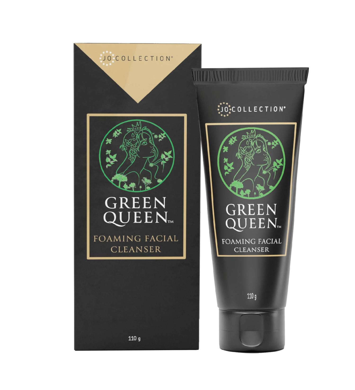 Green Queen Foaming Face Wash Cleanser | Oil & Dirt Removal | Fragrance-Free | Refresh & Calm Skin | 110g - International Shipping - Buy Online on GoSupps.com