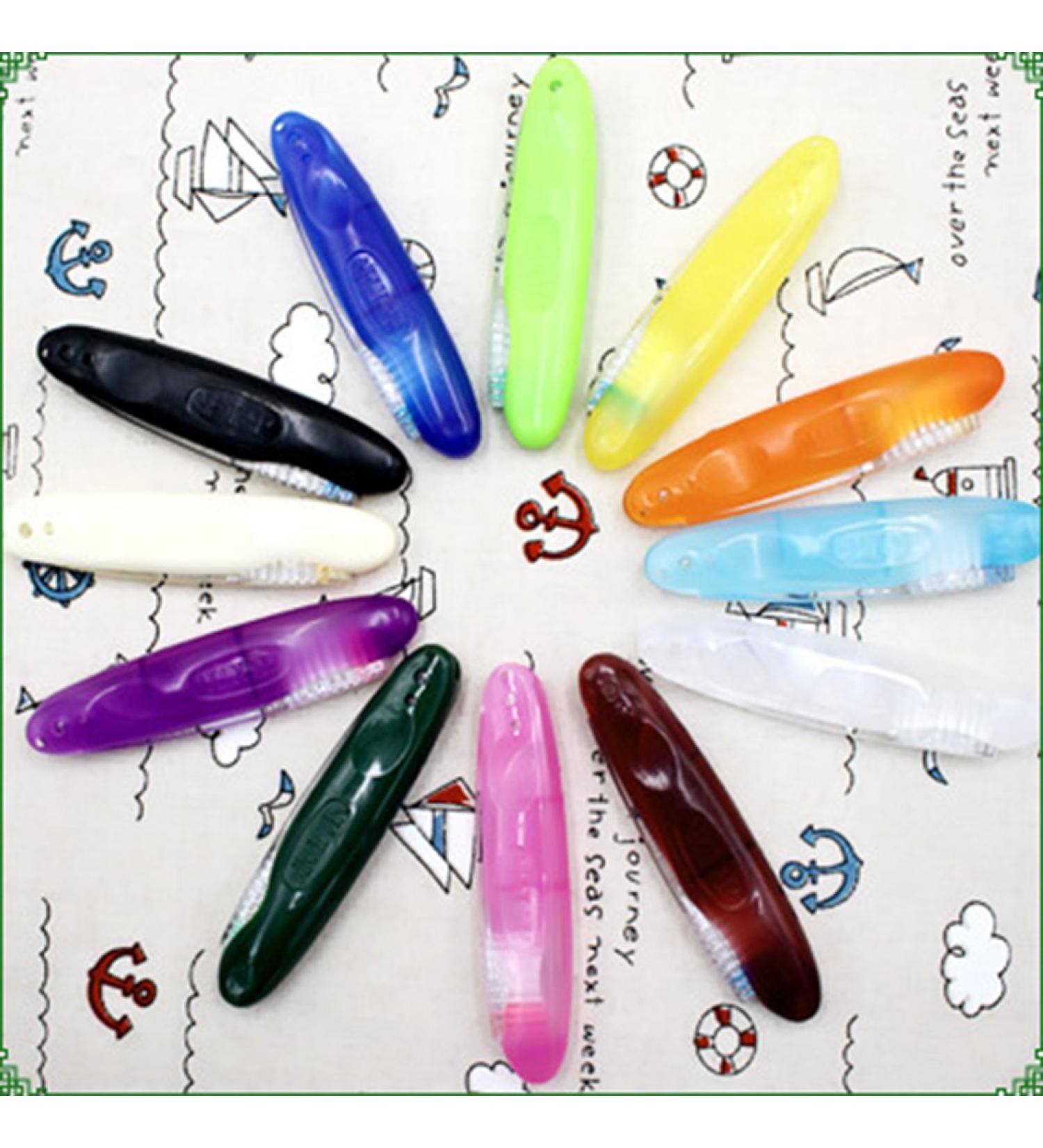 Foldable Soft Hair Toothbrush | Portable Travel Toothbrush for Camping & Hiking - Buy Online on GoSupps.com