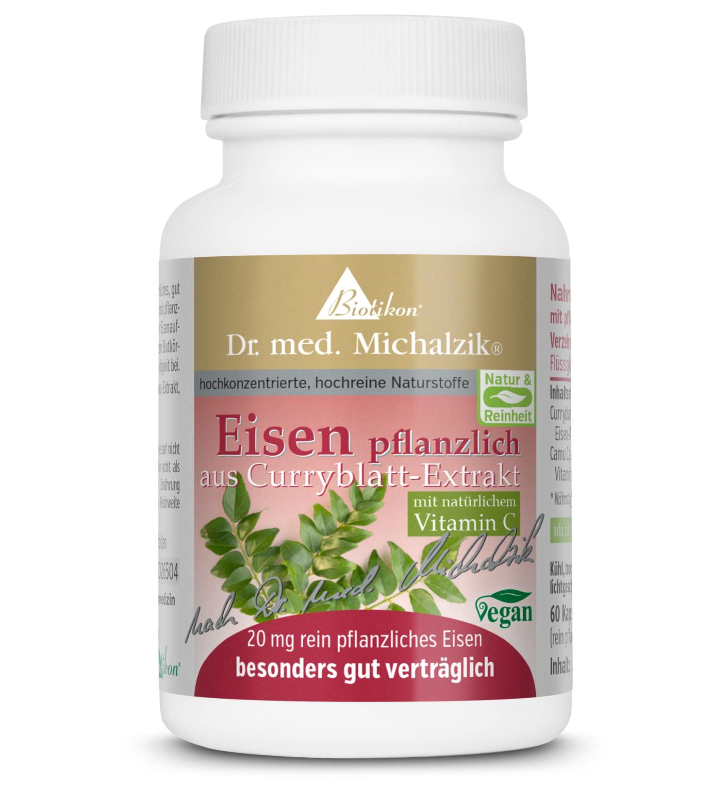 Herbal Iron Supplement Dr. med. Michalzik - Additive-Free Formula by Biotikon - Shop Internationally - Buy Online on GoSupps.com