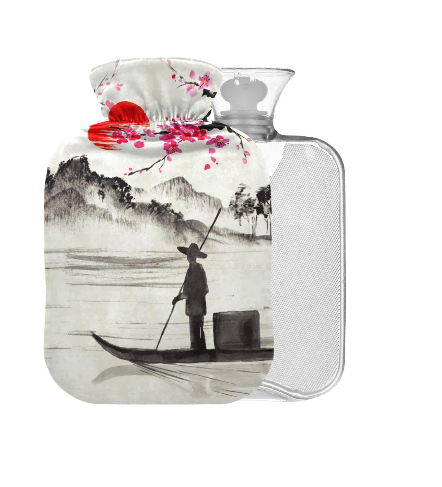 2L Hot Water Bottle with Soft Cover - Ultimate Pain Relief for Cramps & Comfort | International Shipping - Buy Online on GoSupps.com