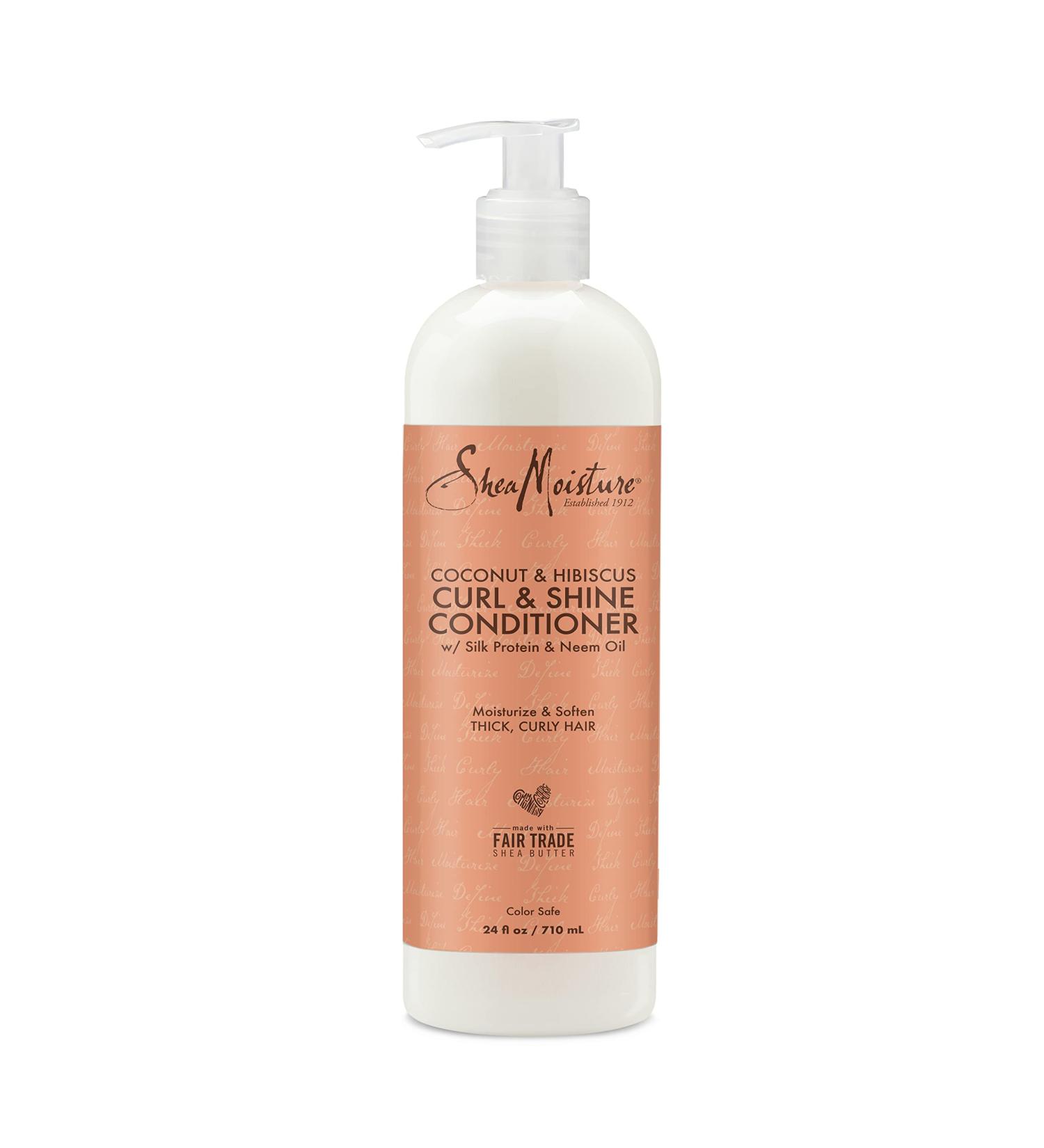 SheaMoisture Coconut and Hibiscus Conditioner for Dry Curly Hair Coconut and Hibiscus Sulfate Free Conditioner  24 Fl Oz - Buy Online on GoSupps.com