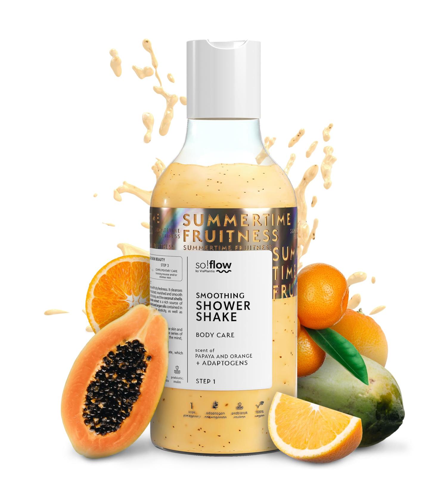 So!Flow Smoothing Shake - Soft Refreshed Skin with Papaya & Orange | Rich in Betaine & Jojoba - International Shipping - Buy Online on GoSupps.com