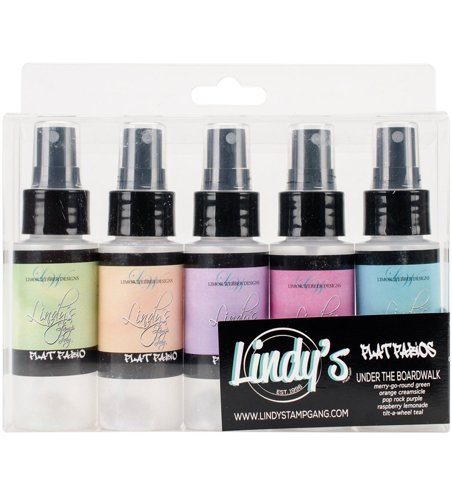 Lindy's Stamp Gang Flat Fabios Set Under The Boardwalk 5 Per Package